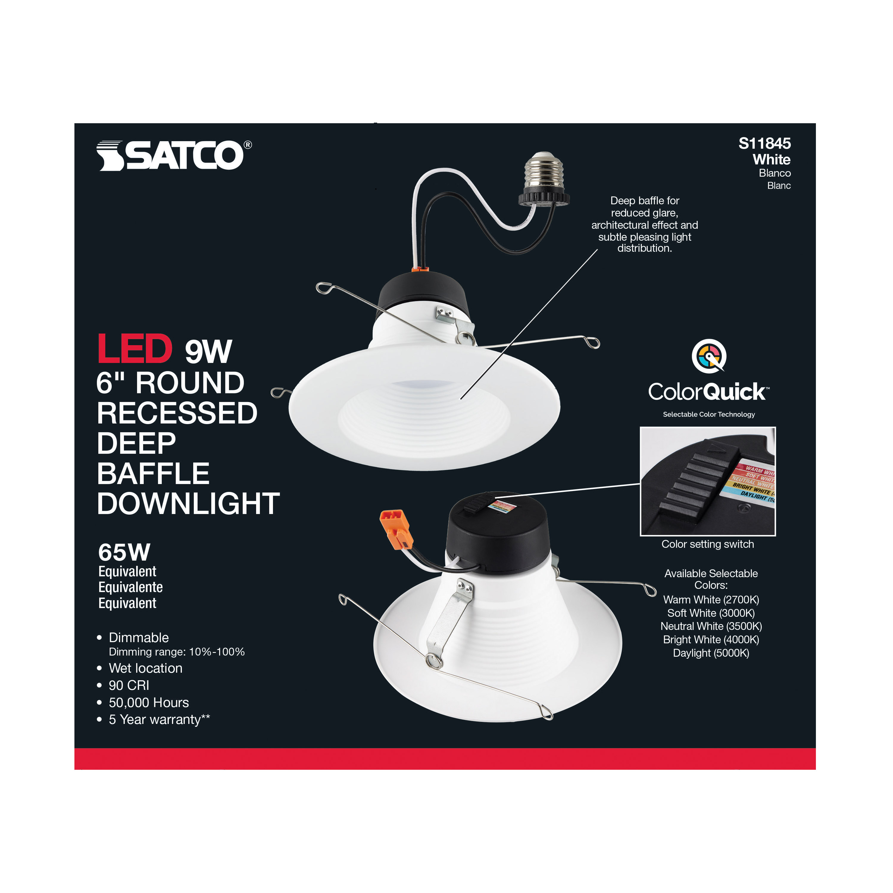 9WLED/DB/RDL/6/CCT-SEL/120V - S11845