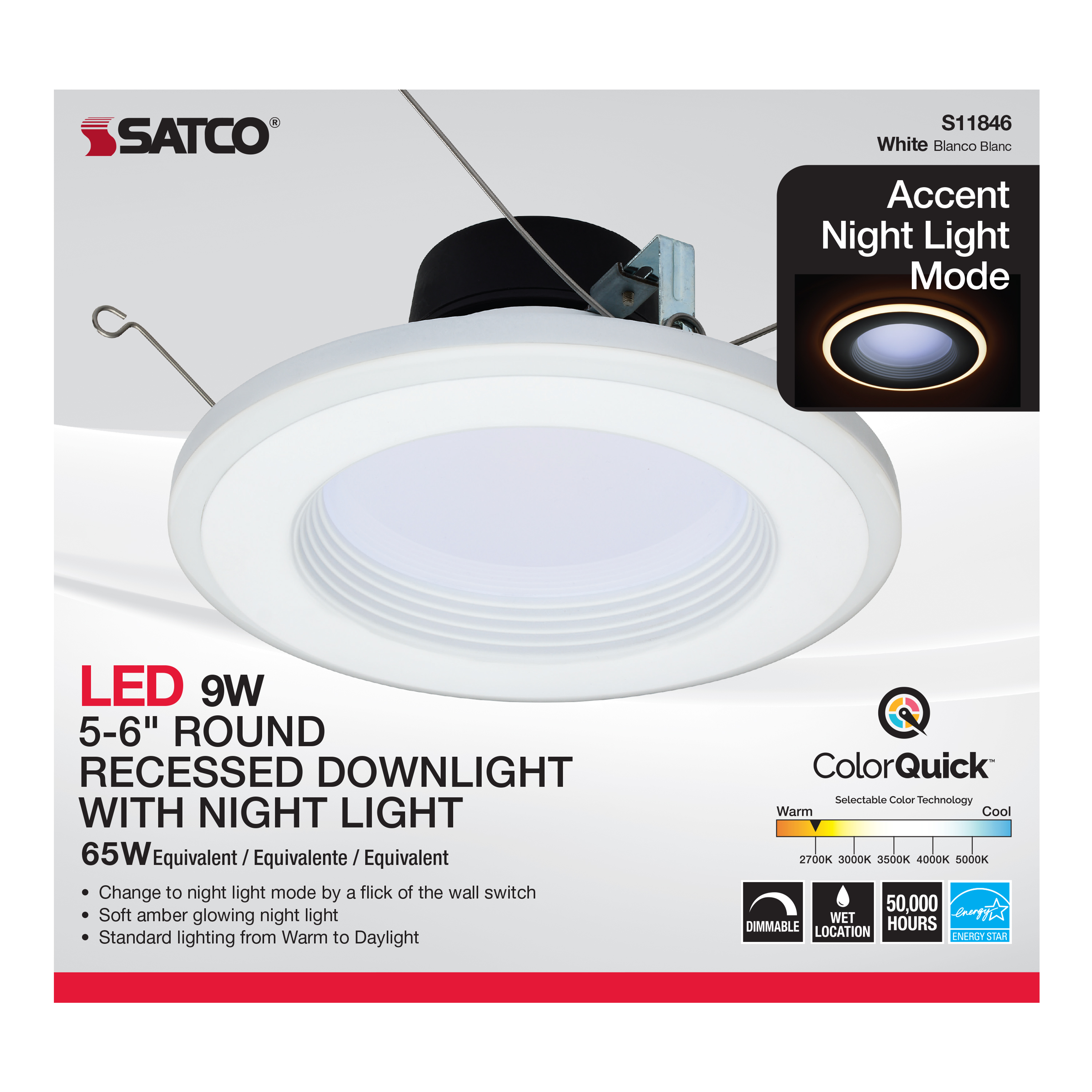 9WLED/NL/RDL/5-6/CCT-SEL/120V - S11846