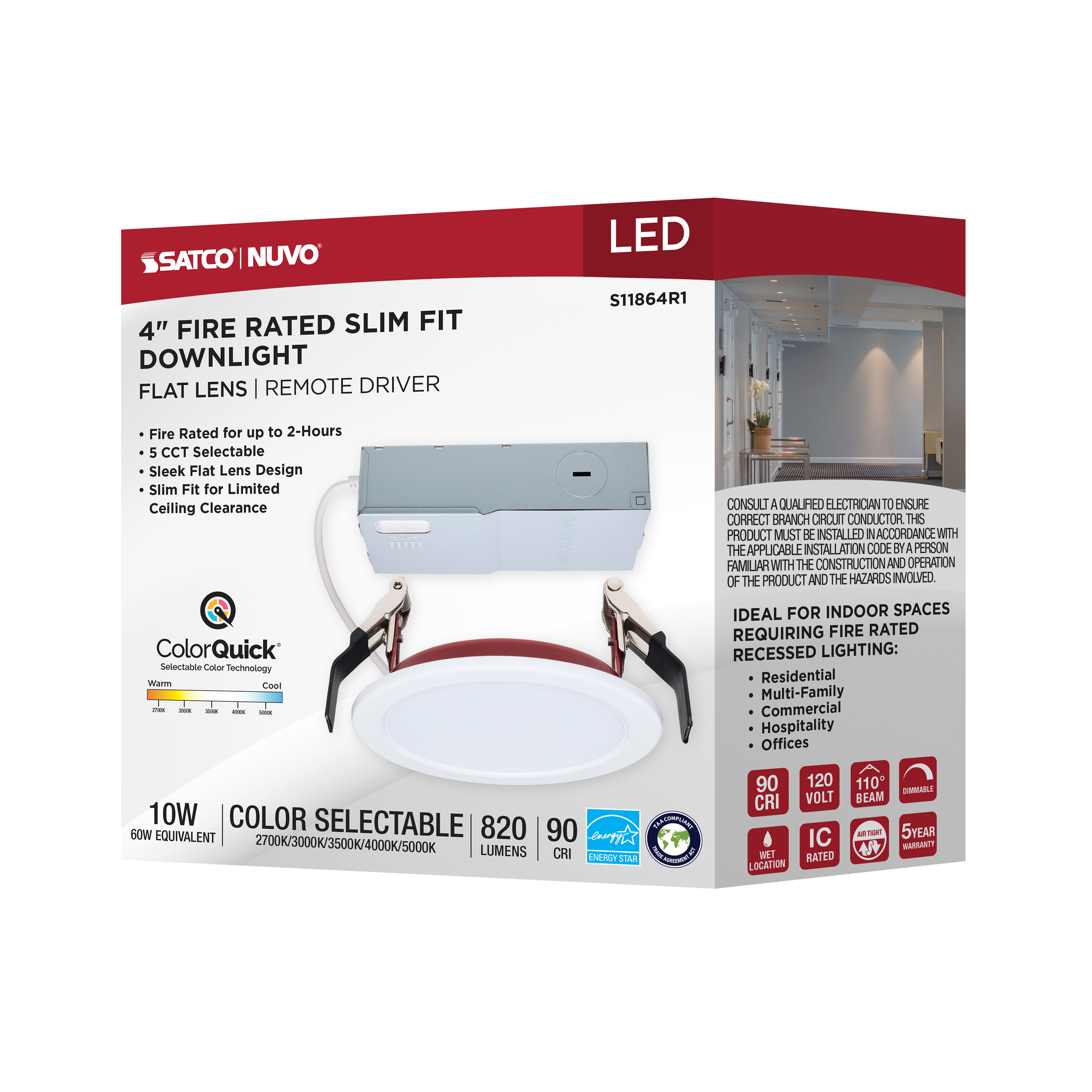 10WLED/4/FR/CCT/SLF/RD/FL/RND - S11864R1