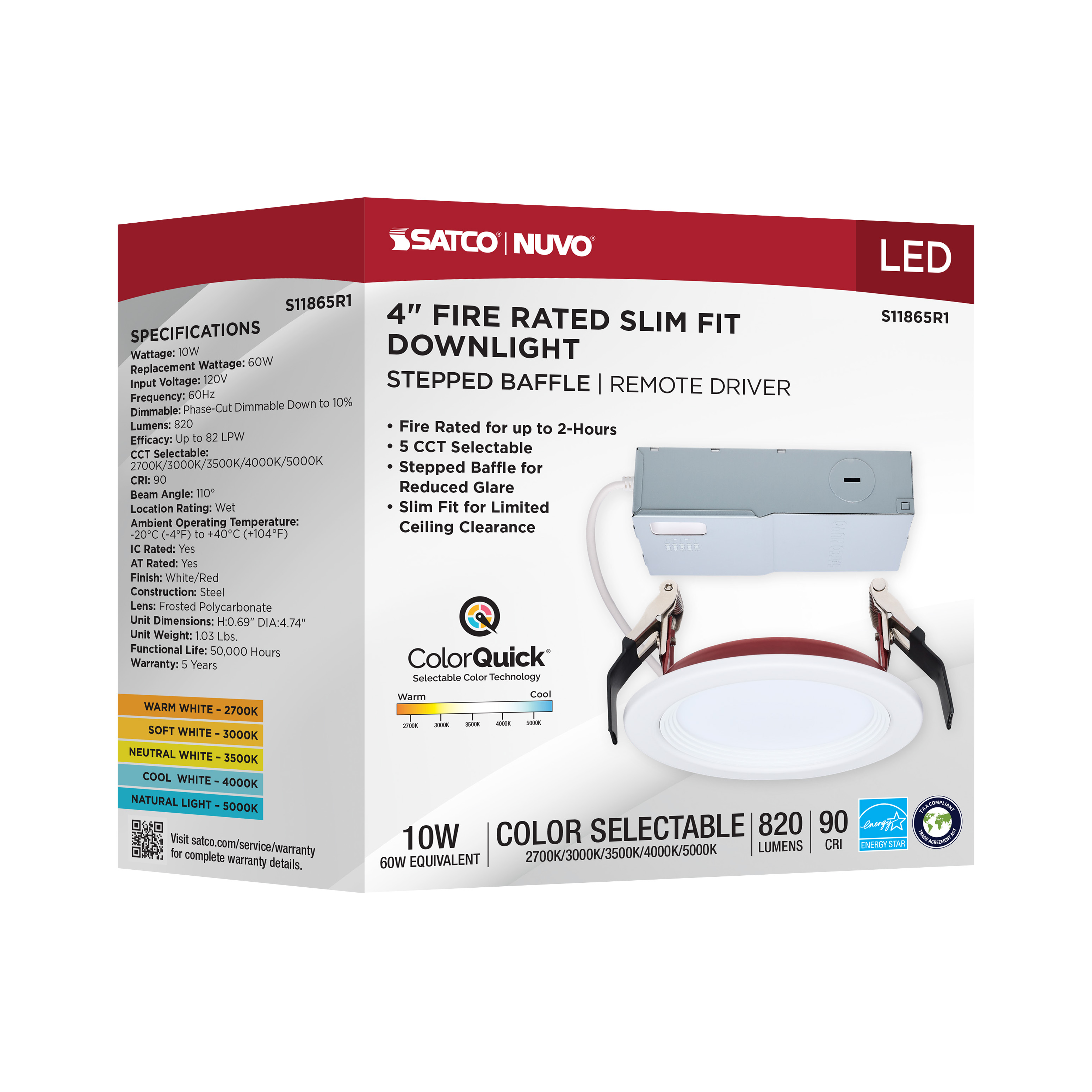 10WLED/4/FR/CCT/SLF/RD/STB/RND - S11865R1