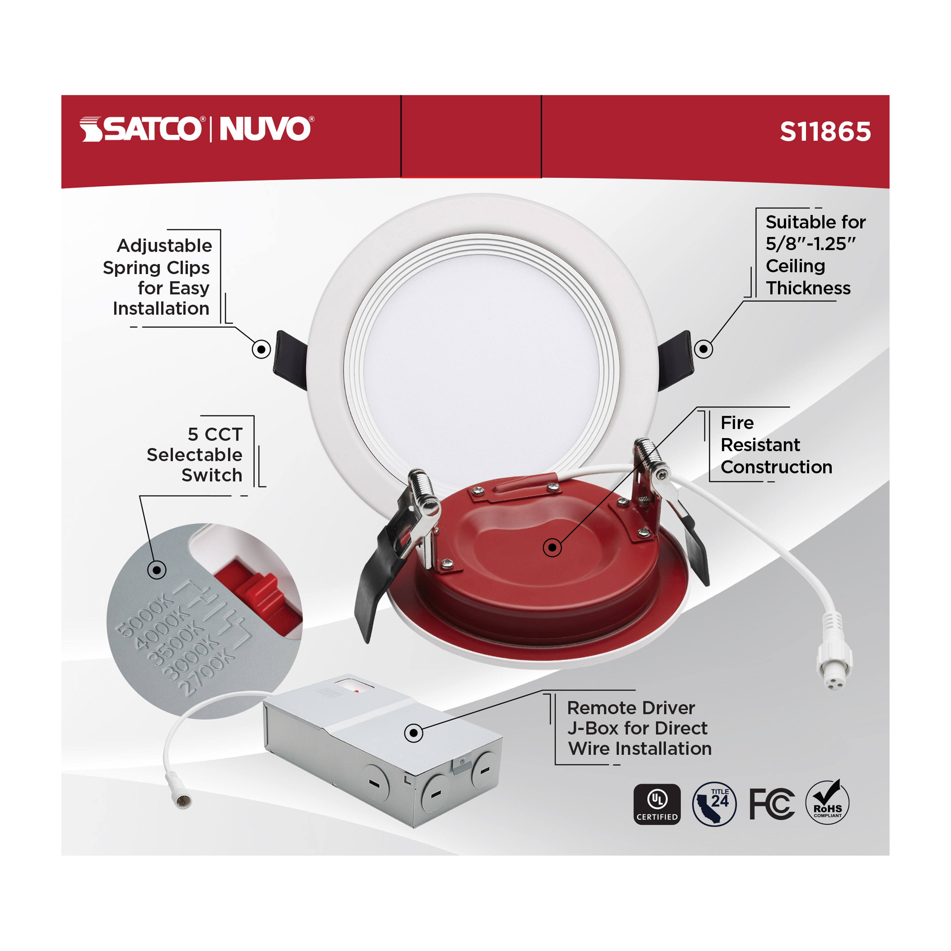 10WLED/4/FR/CCT/SLF/RD/STB/RND - S11865