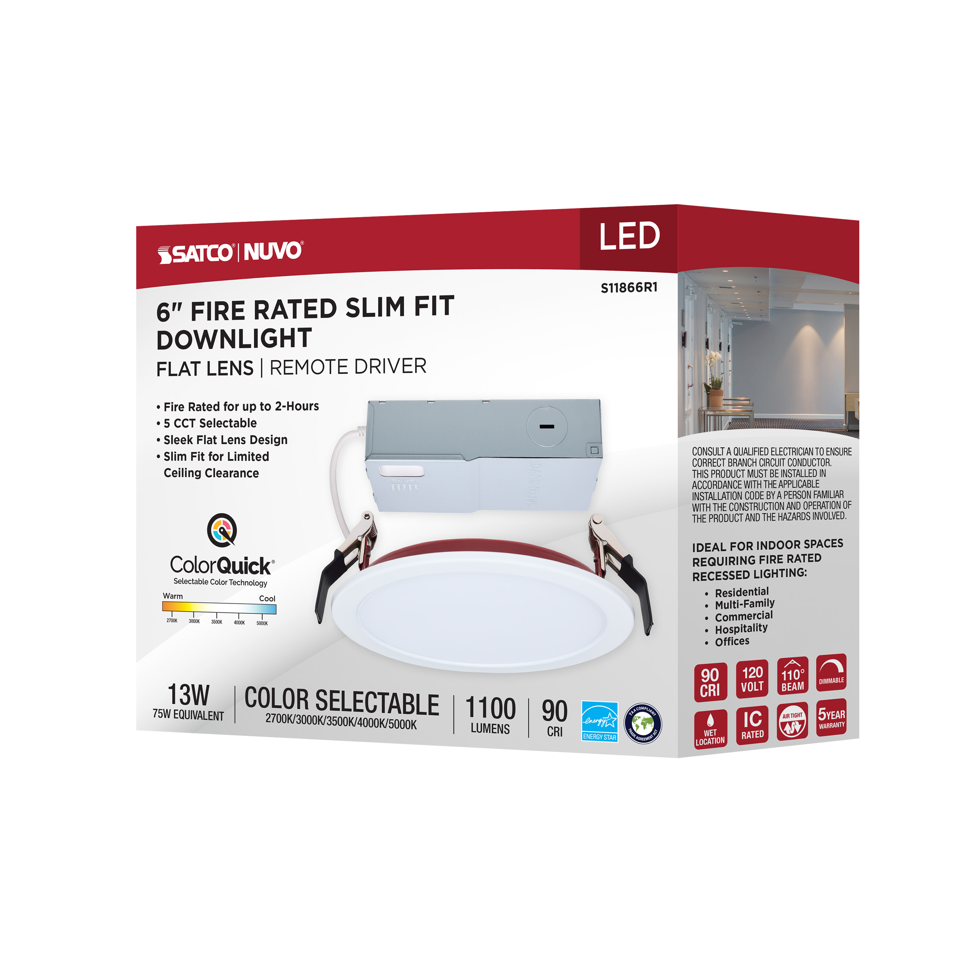 13WLED/6/FR/CCT/SLF/RD/FL/RND - S11866R1