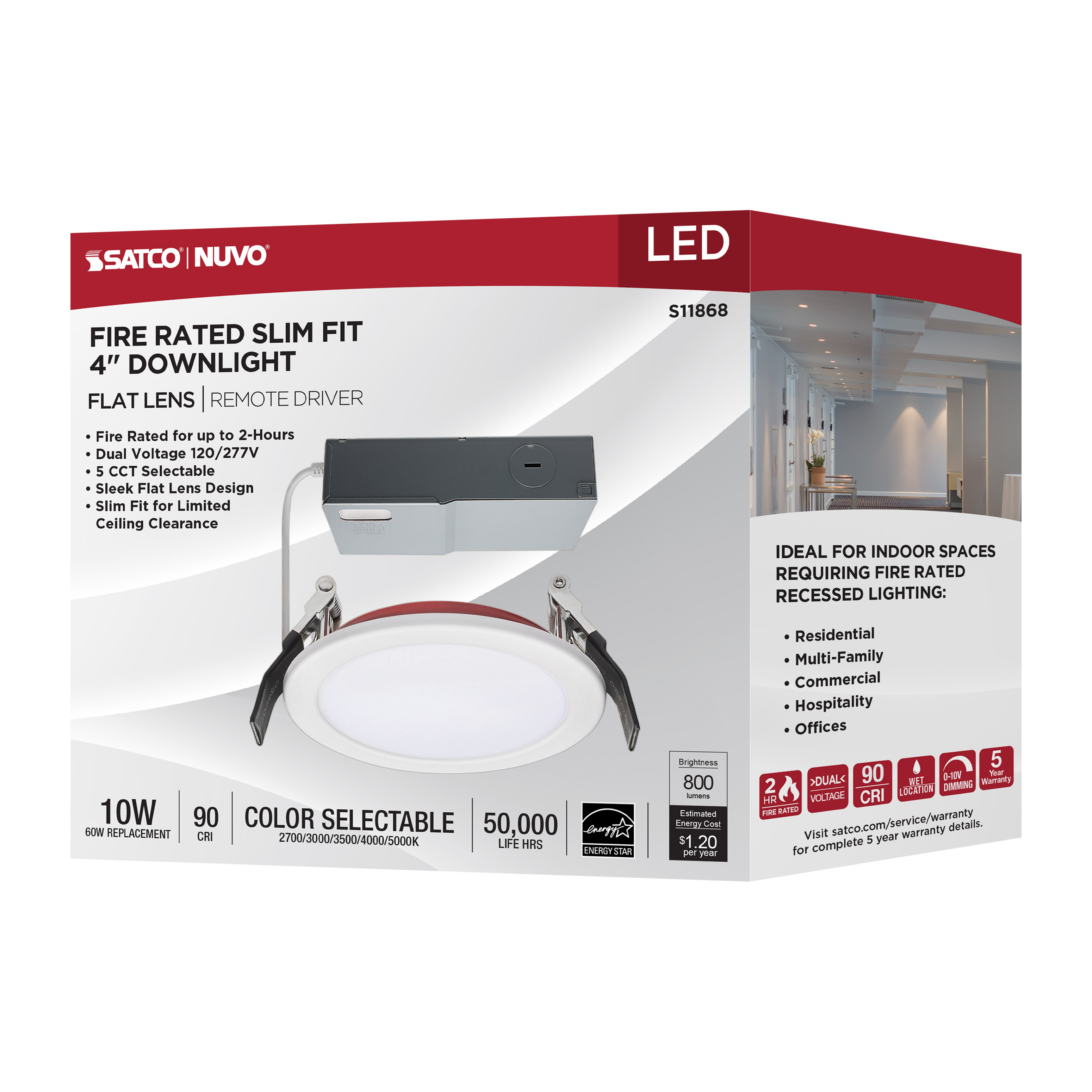 10WLED/4/CFR/CCT/SLF/RD/FL/RND - S11868