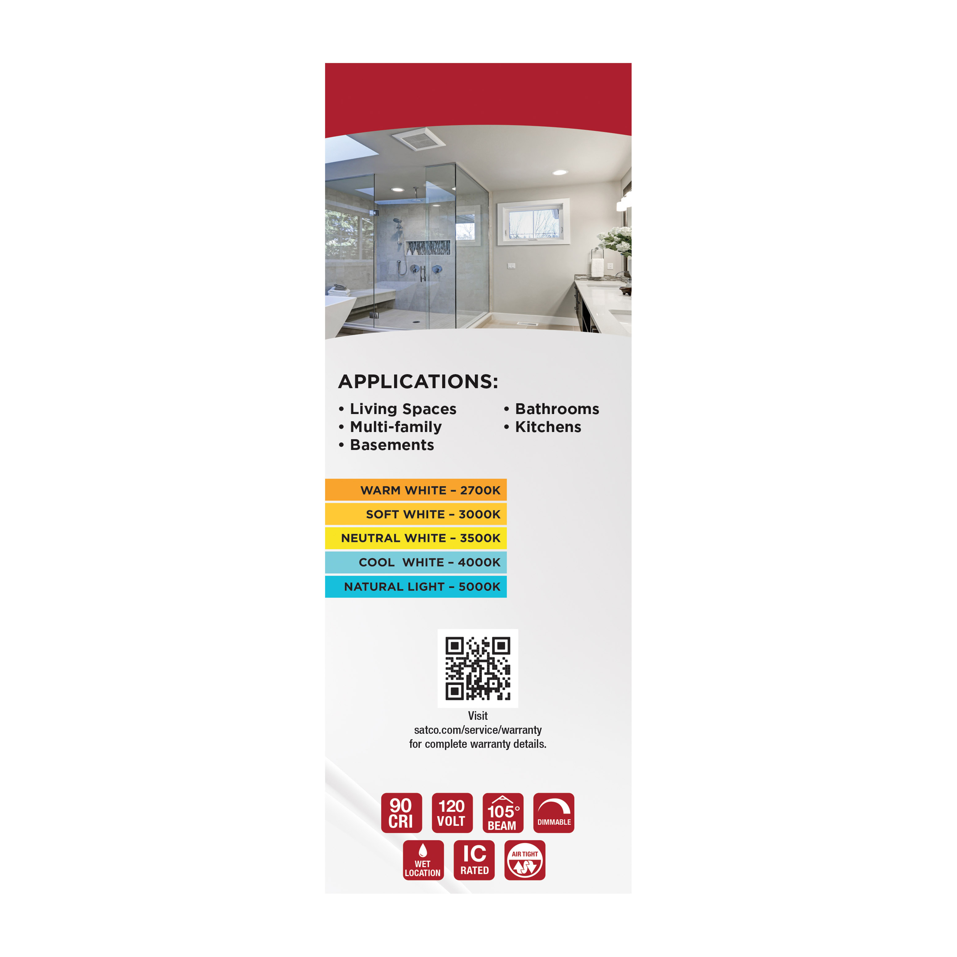 13WLED/DW/6/CCT-SEL/RND/RD/WH - S11872R1