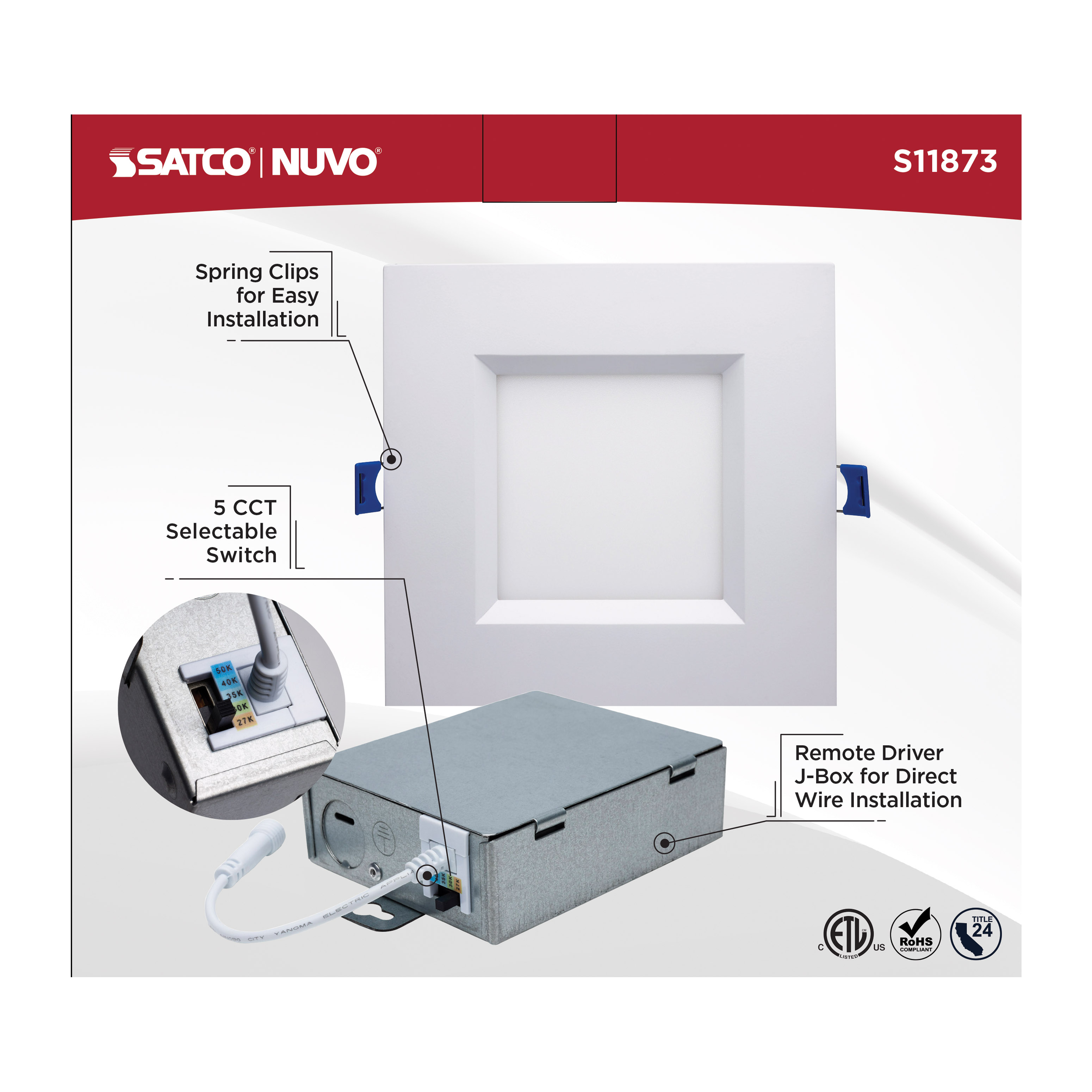 15WLED/DW/6/CCT-SEL/SQ/RD/WH - S11873