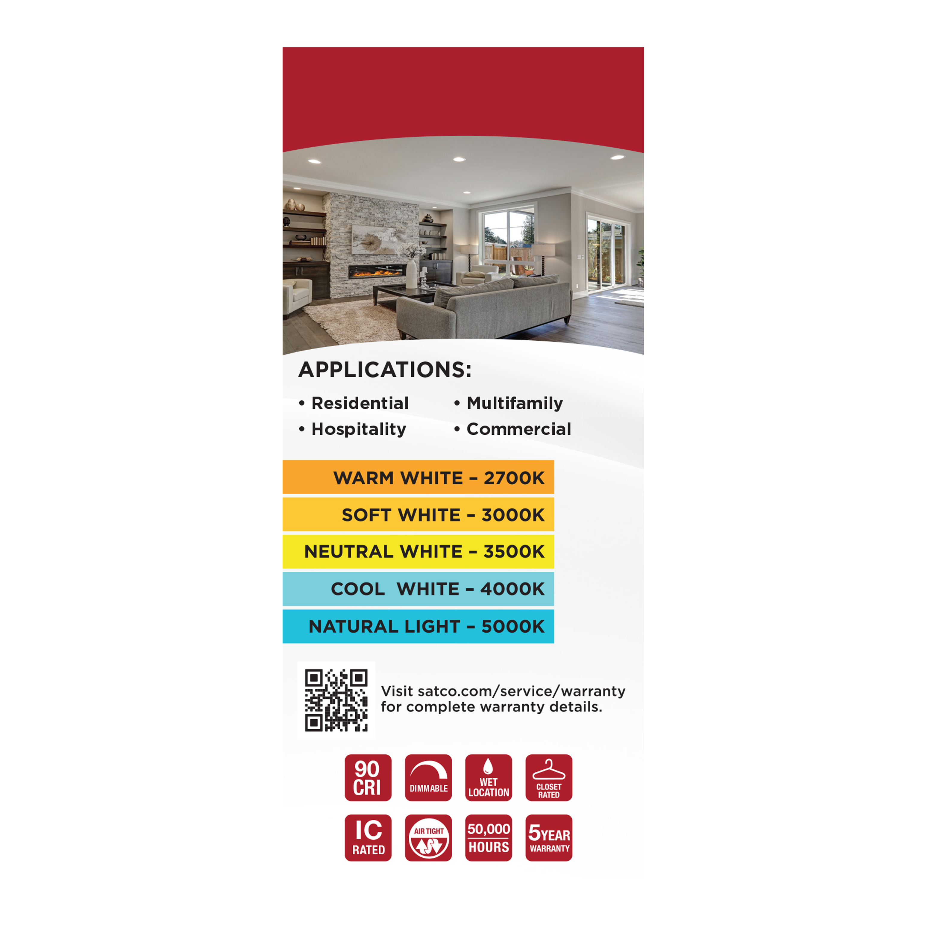 10WLED/DW/4/CCT-SEL/RND/RD/BK - S11874R1