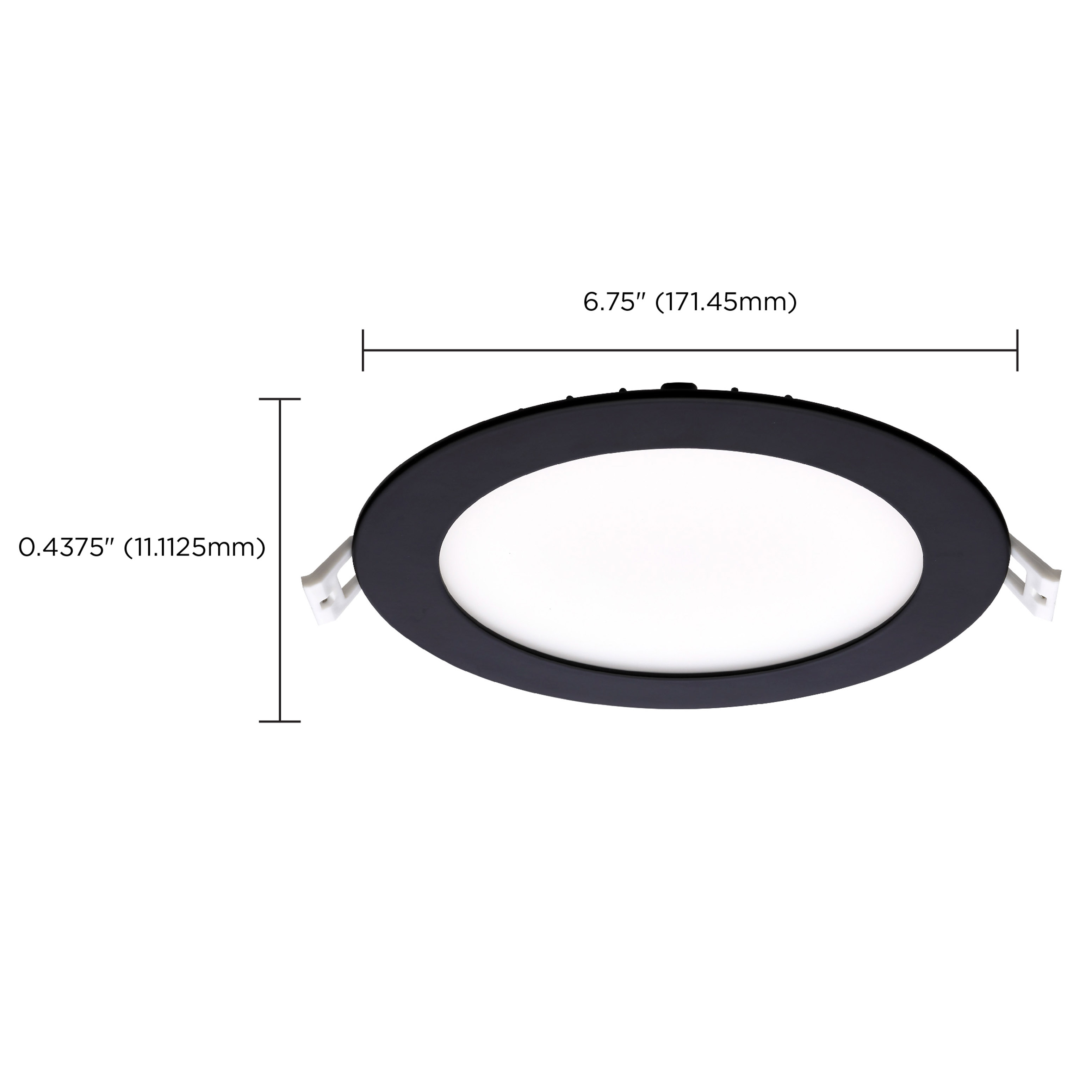 12WLED/DW/6/CCT-SEL/RND/RD/BK - S11875