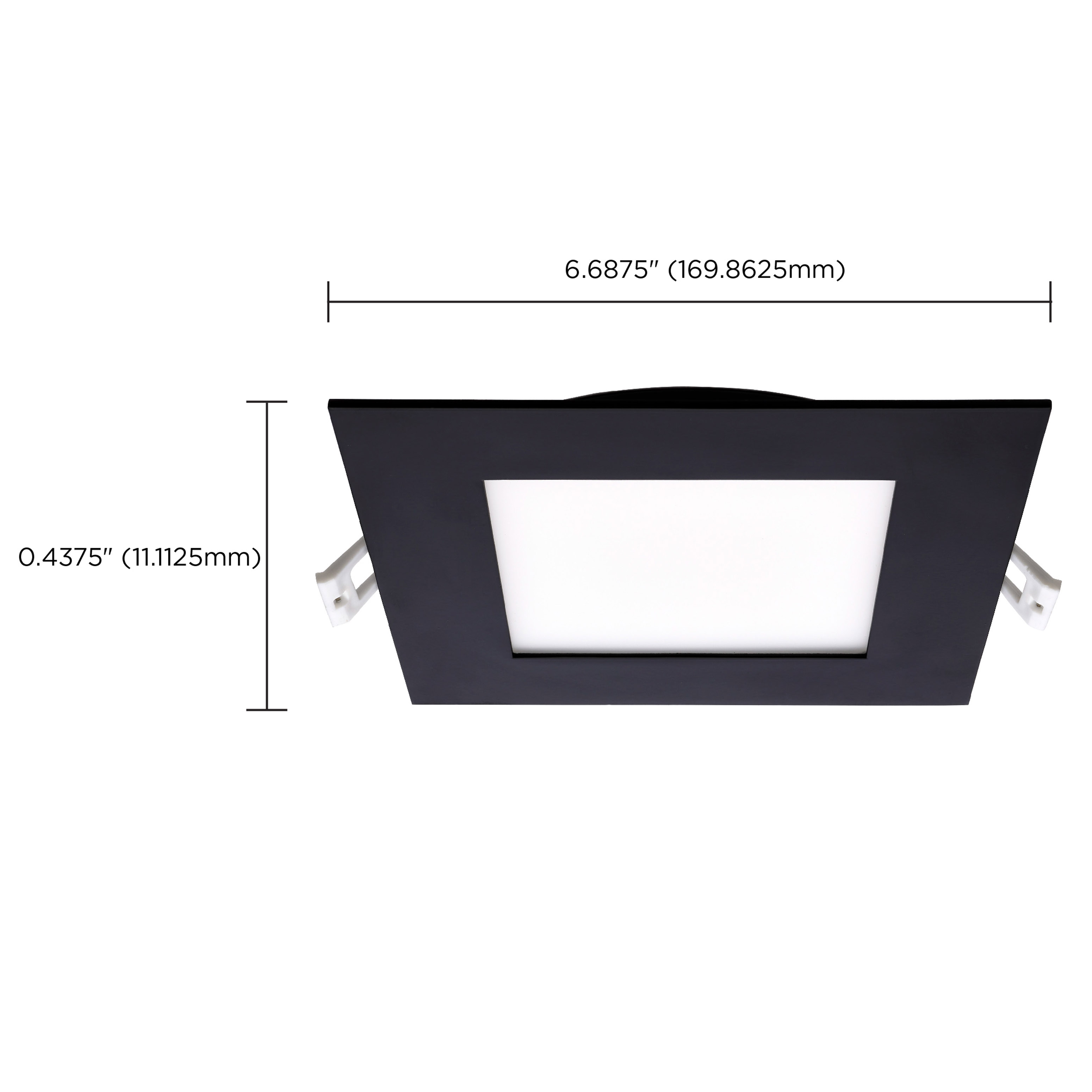 12WLED/DW/6/CCT-SEL/SQ/RD/BK - S11877