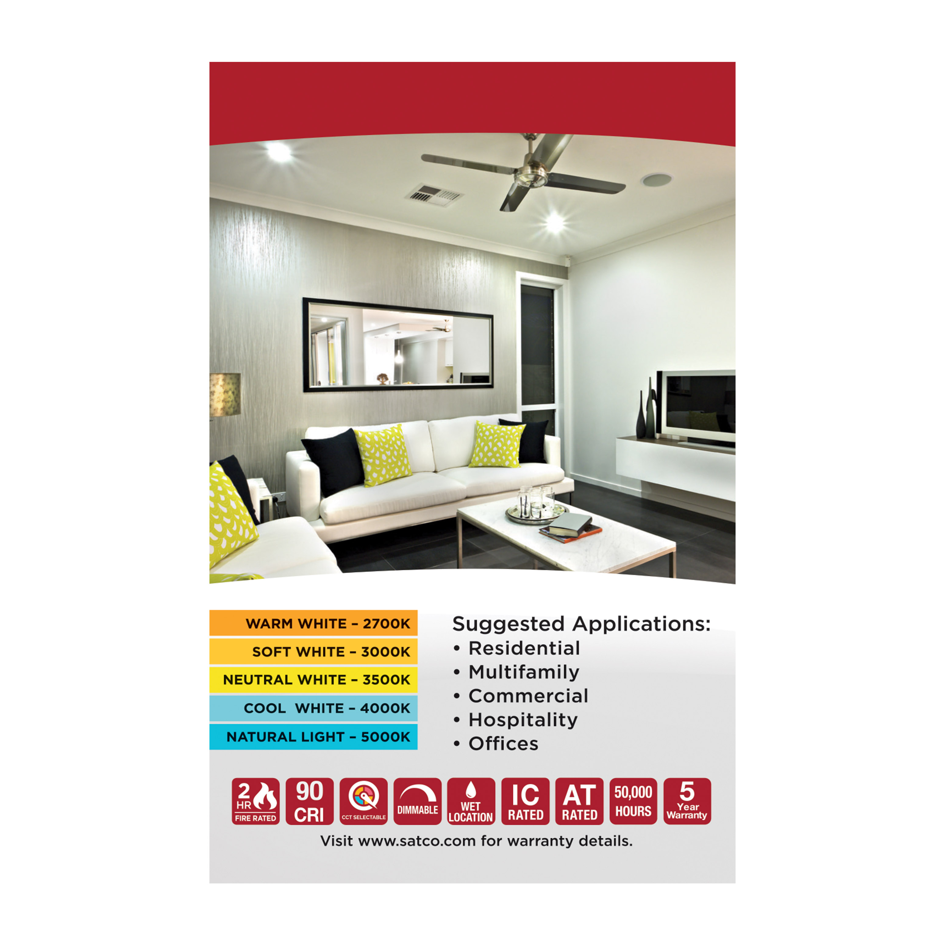 9WLED/DW-FR/4/CCT-SEL/RND/DIR - S11880