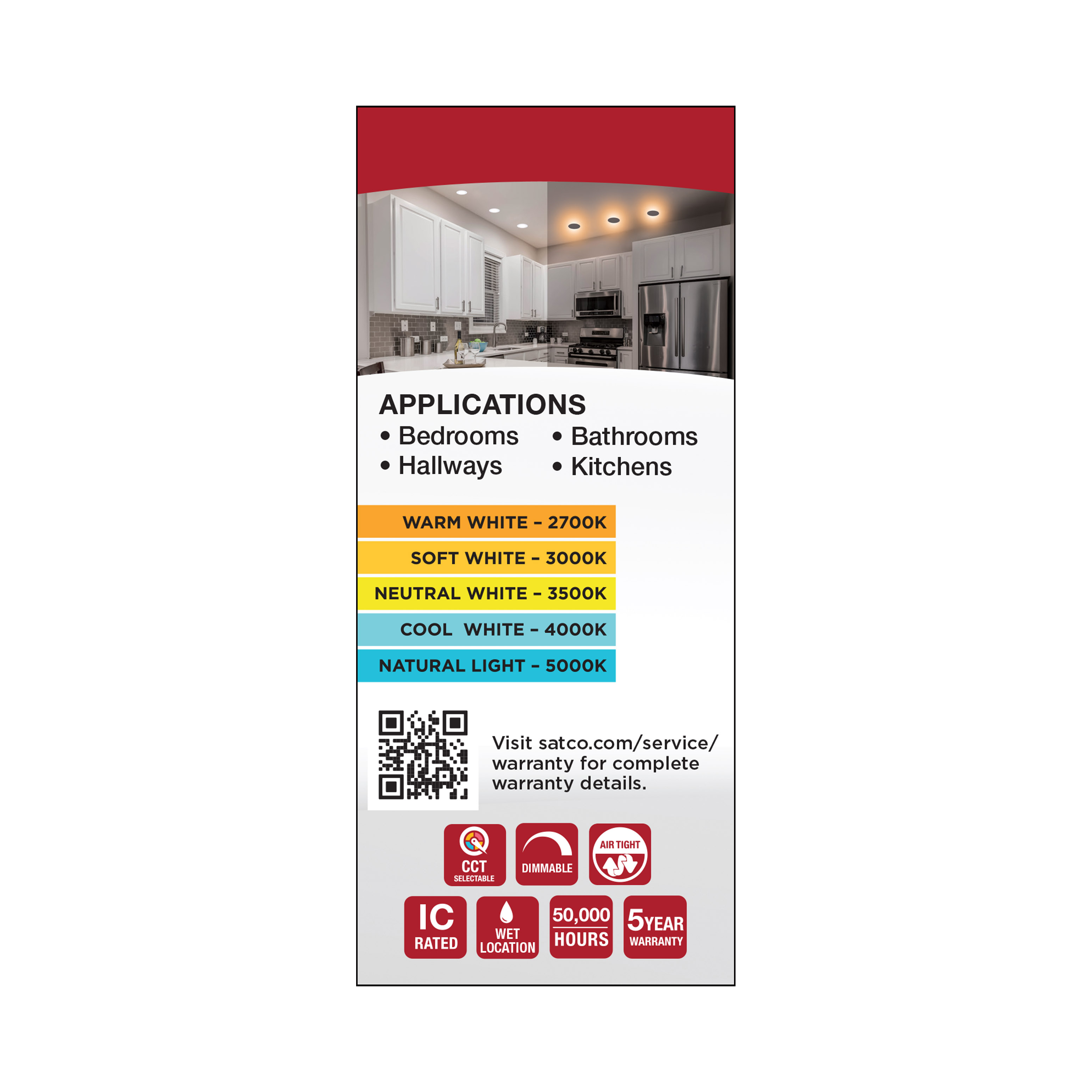 9WLED/DW/4/CCT-SEL/RND/RD/NL - S11886