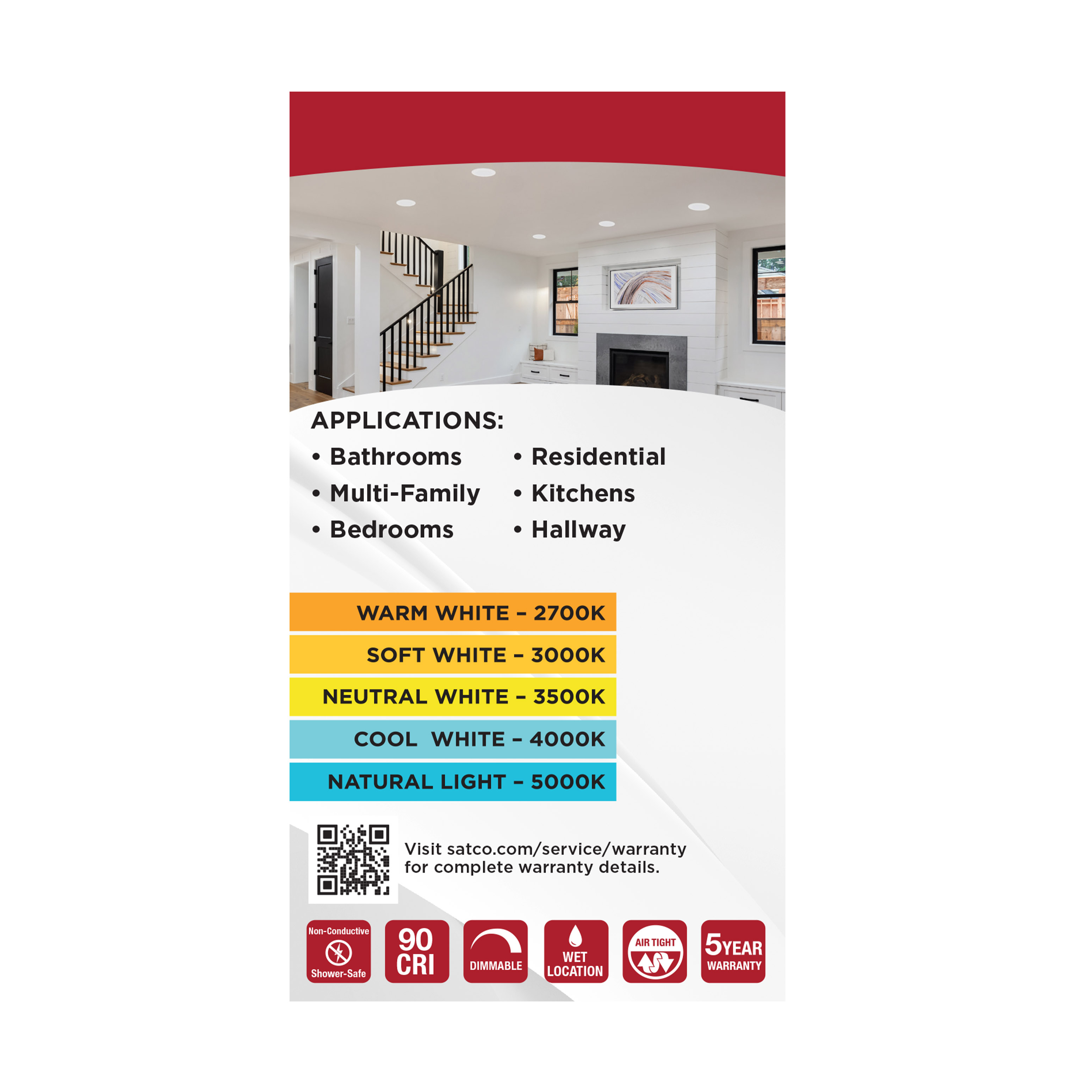 8WLED/DLR/4/CCT-SEL/WR/RND/WH - S11891