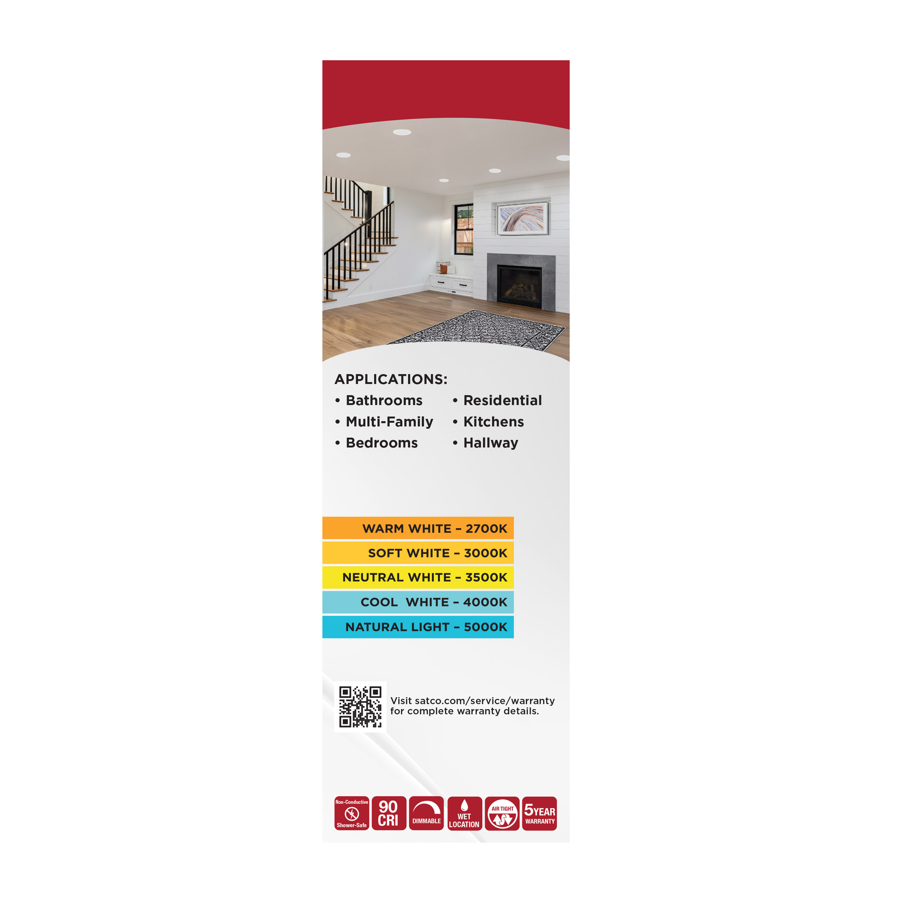 10WLED/DLR/6/CCT-SEL/WR/RND/WH - S11893