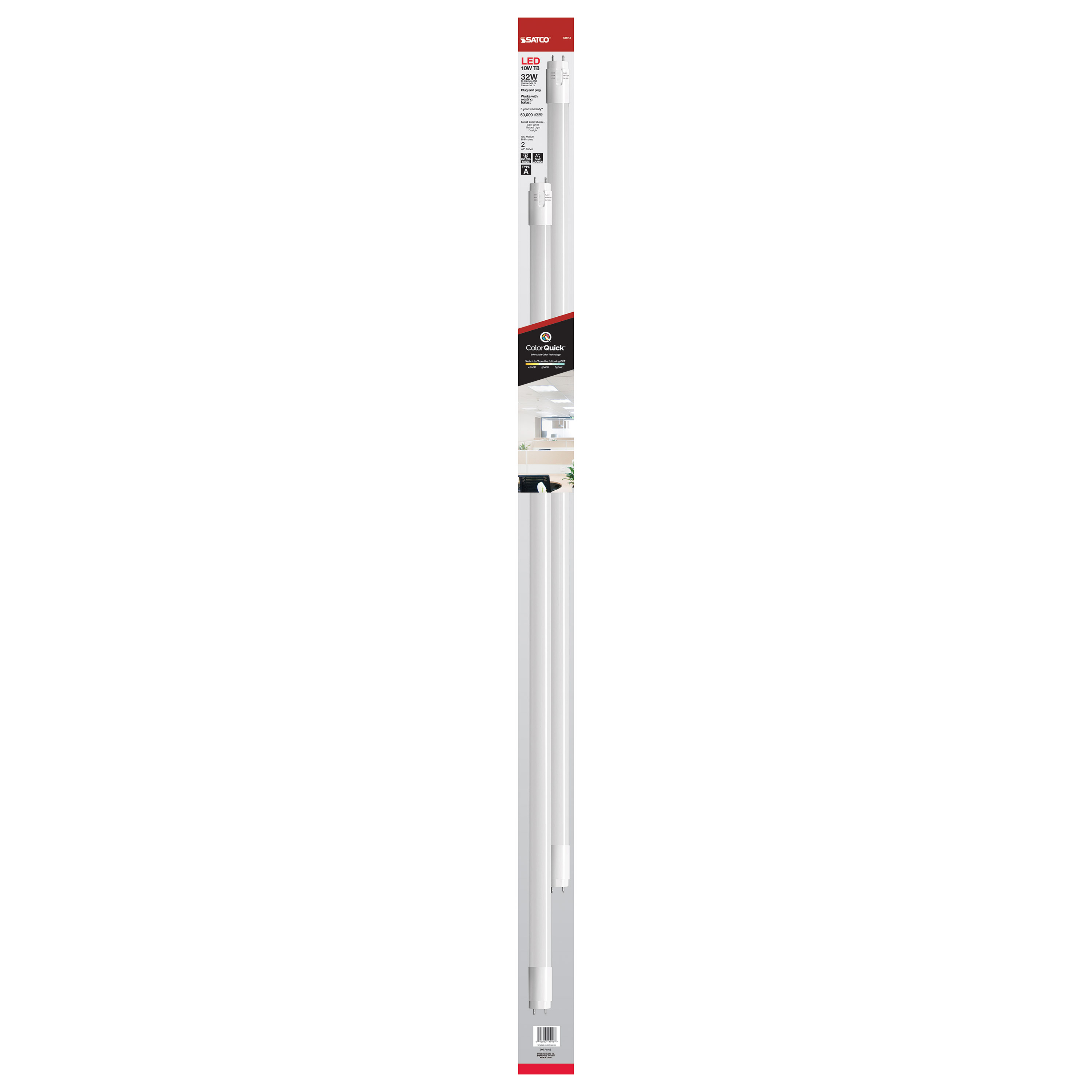 10T8/LED/48/840-850-865/DR/2PK - S11918