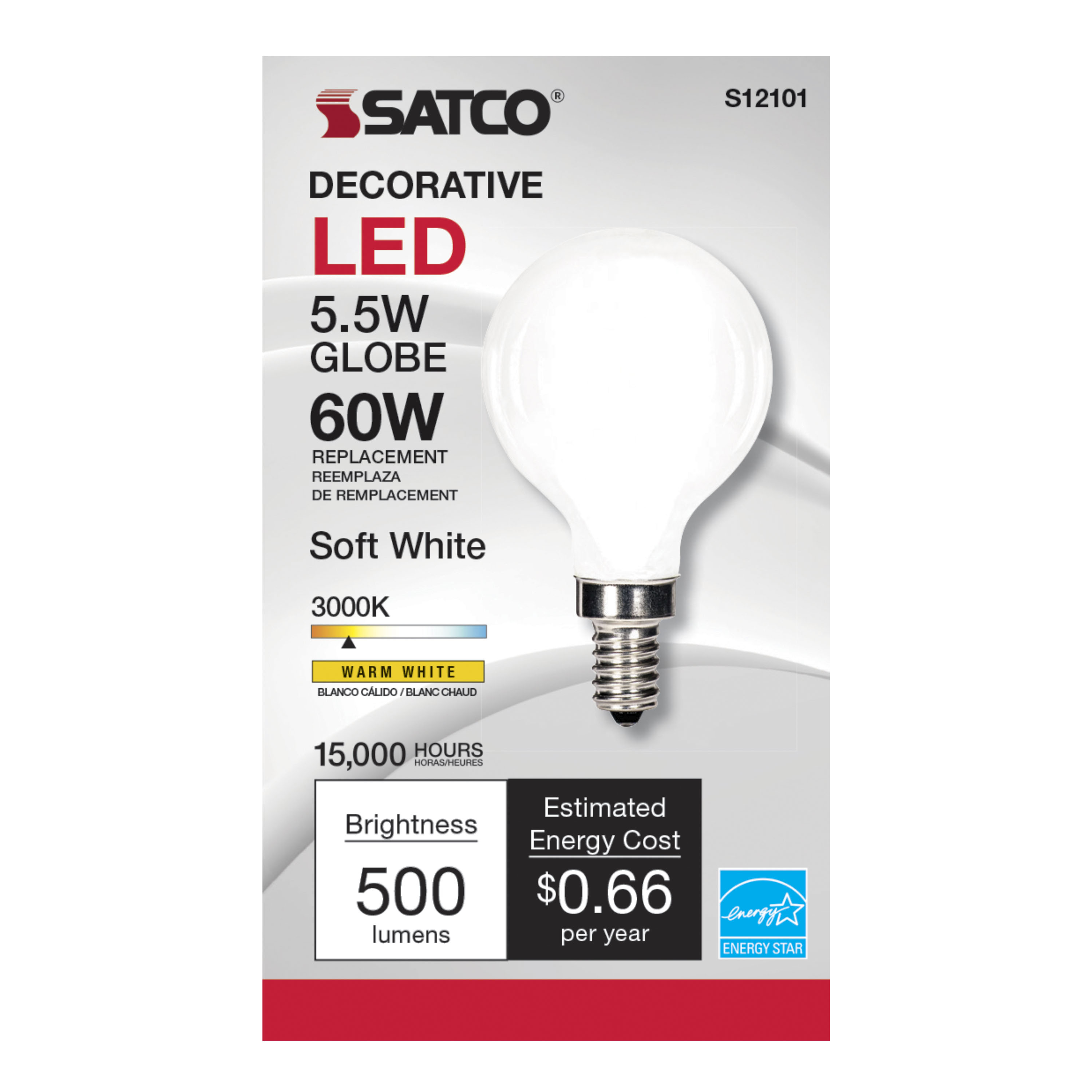 5.5G16.5/LED/SW/3K/120V/E12 - S12101