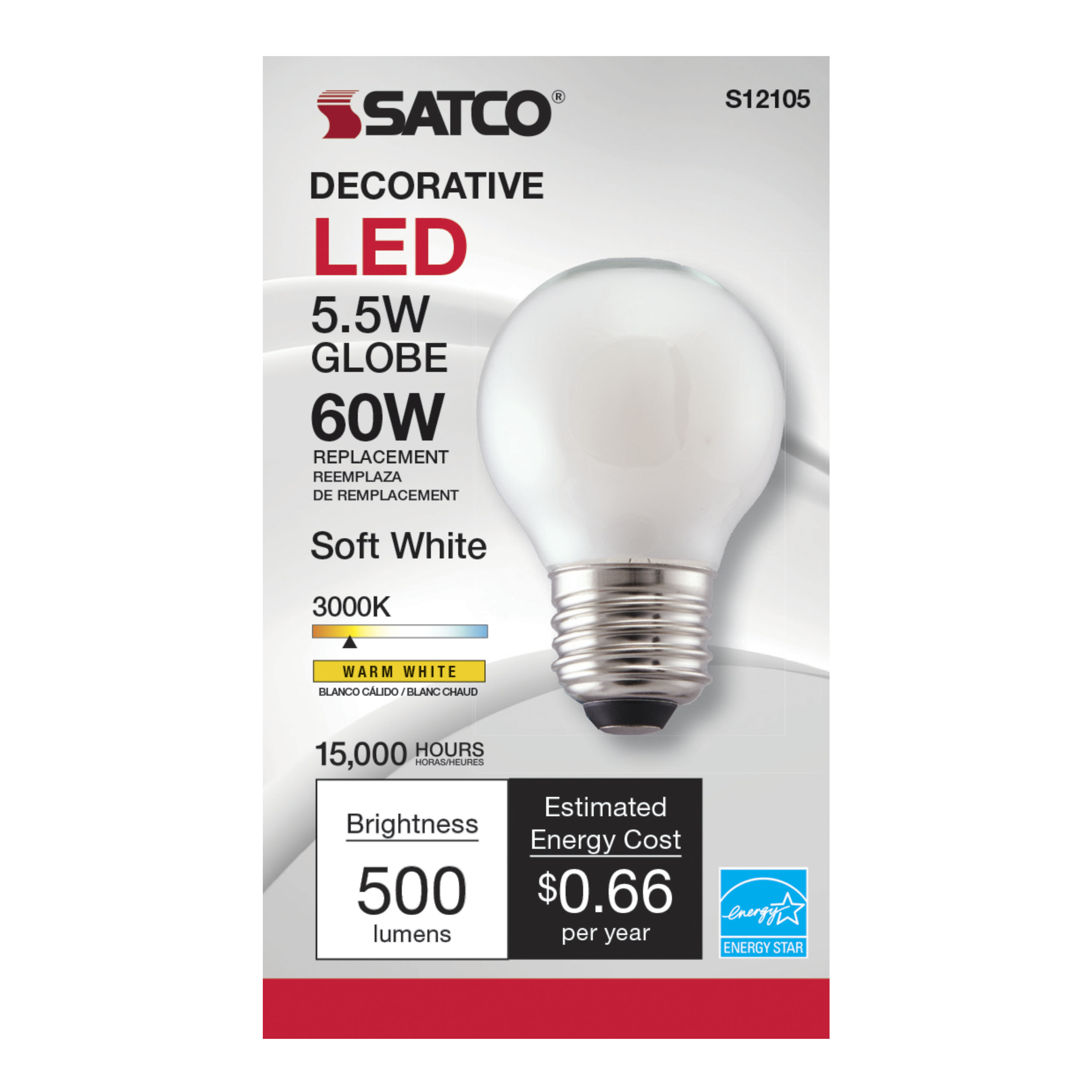 5.5G16.5/LED/SW/3K/120V/E26 - S12105