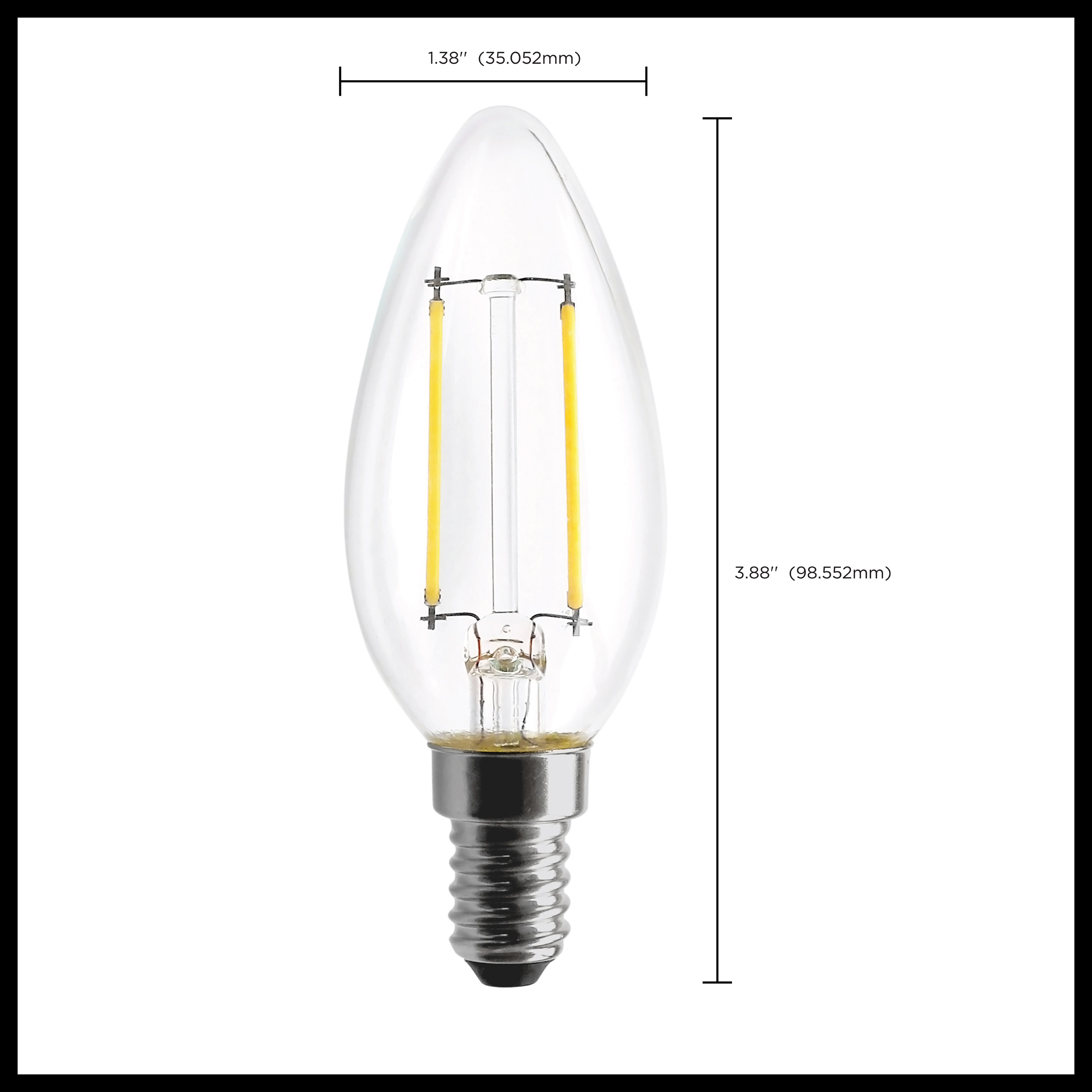 4.5W/TORP/EURO-E14/CL/830/120V - S12115
