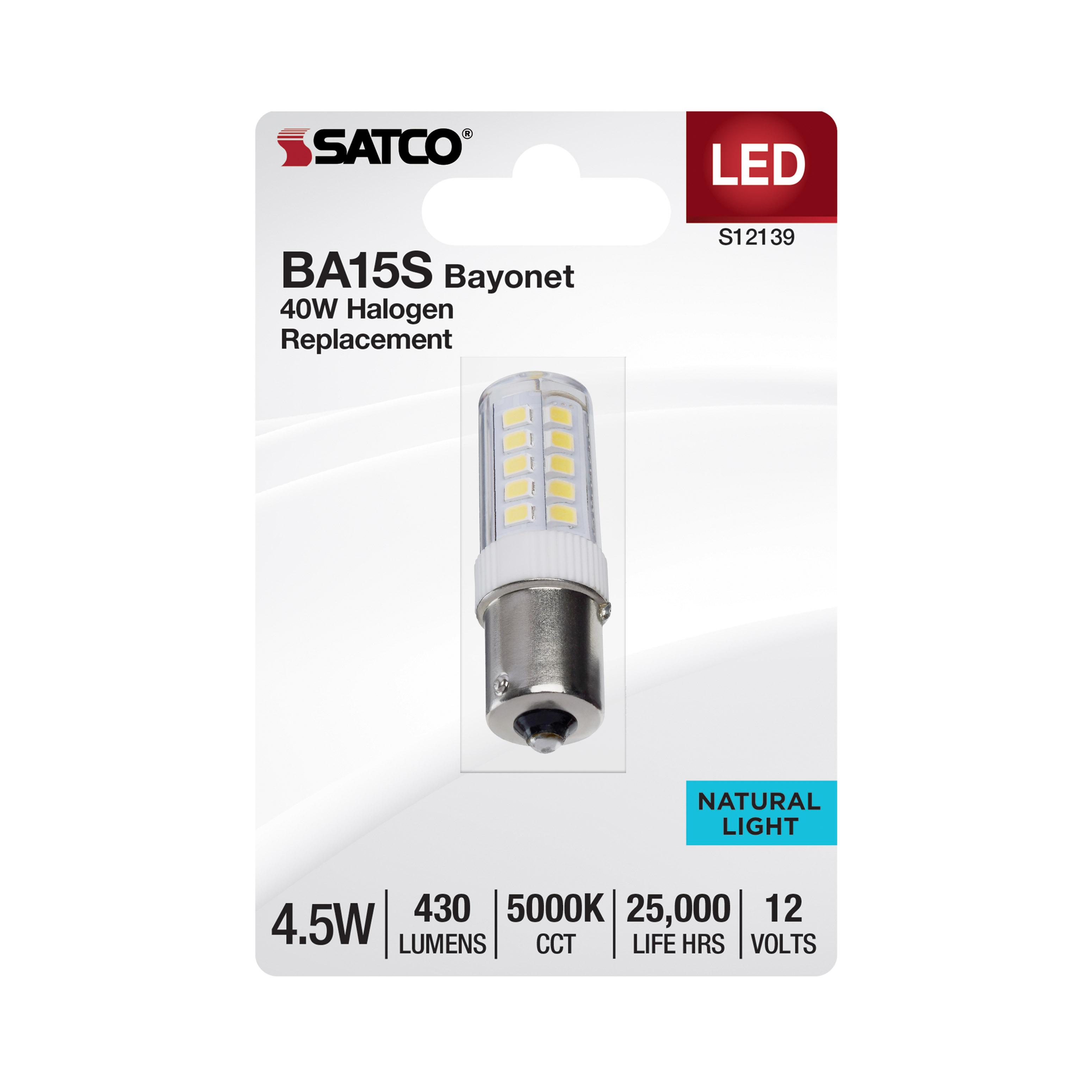 4.5W/LED/BA15S/CL/850/12V/1CD - S12139
