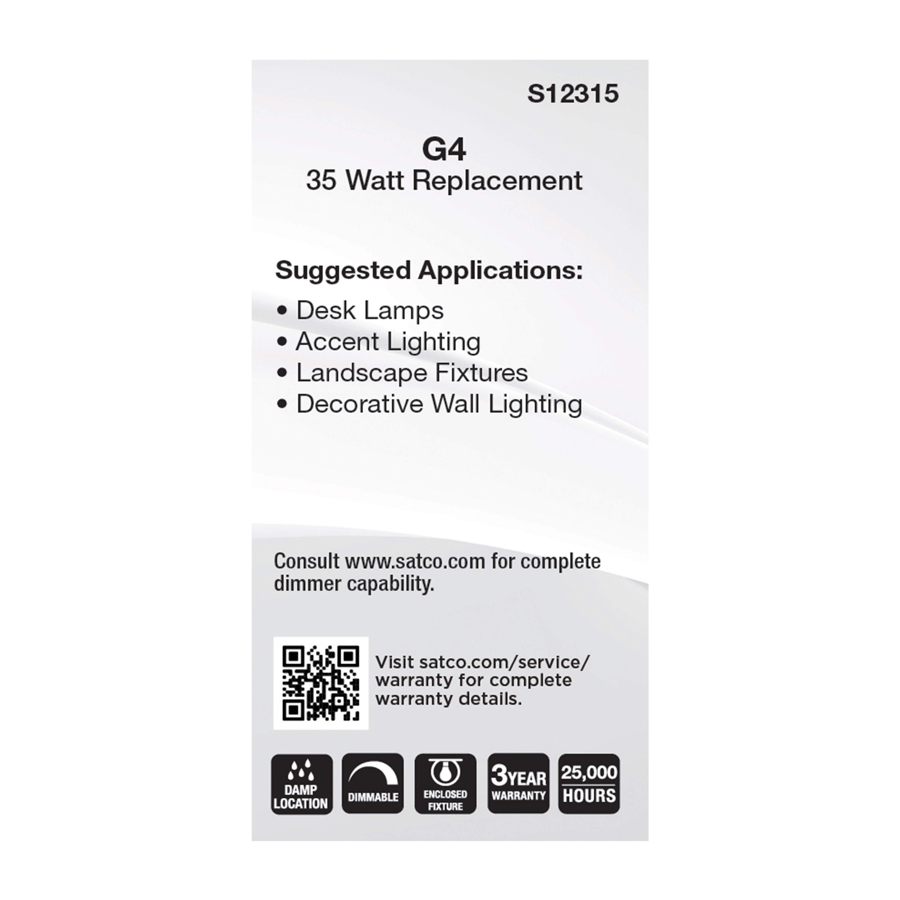 4.5W/LED/G4/CL/850/12V - S12315