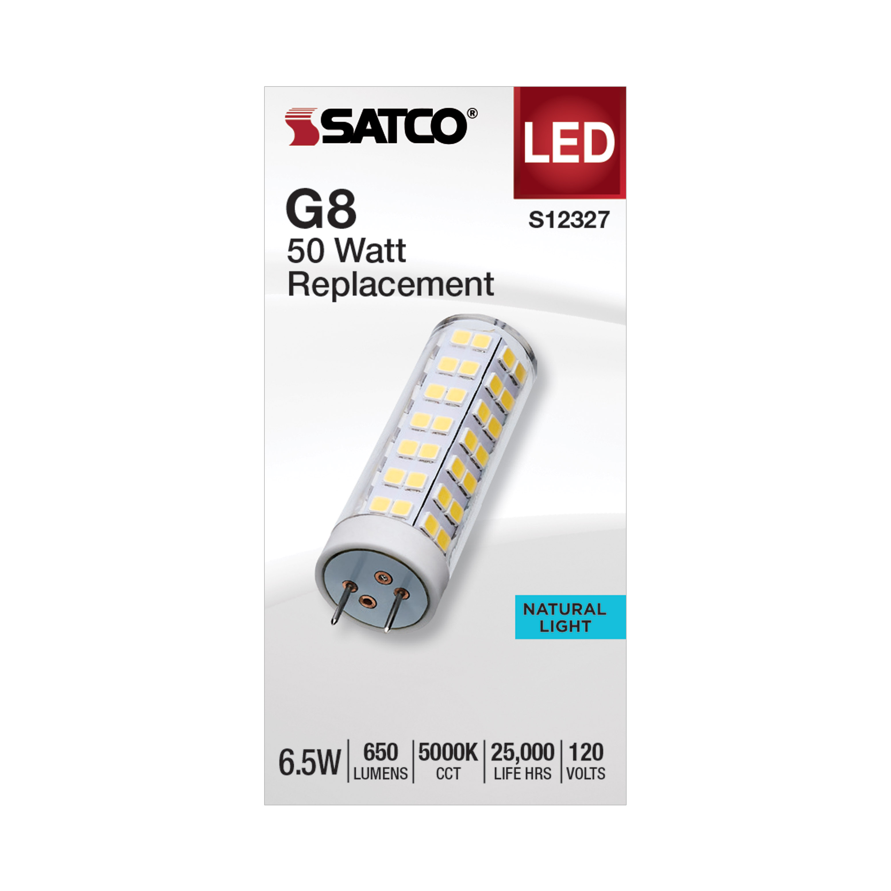 6.5W/LED/G8/CL/850/120V - S12327