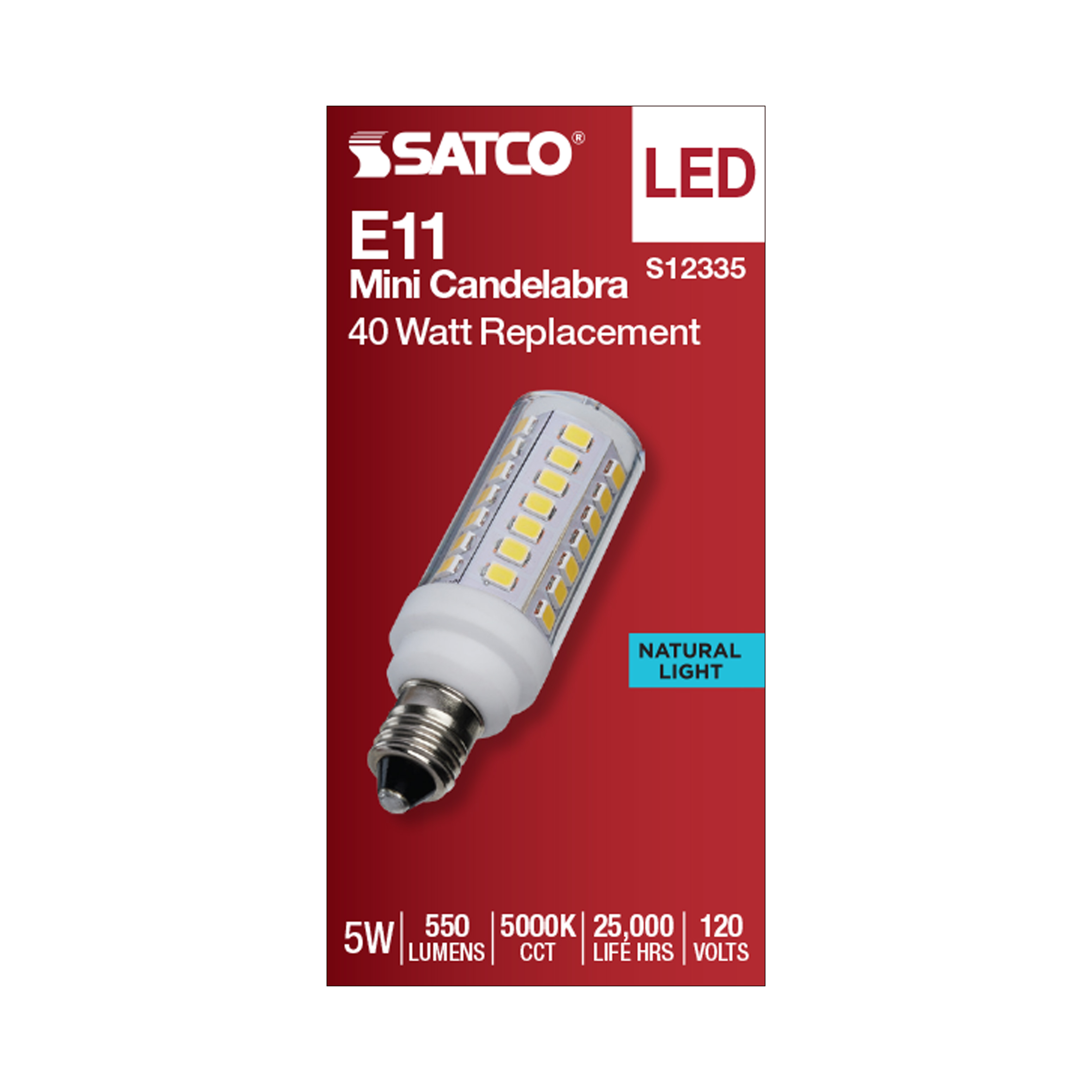 5W/LED/E11/CL/850/120V - S12335