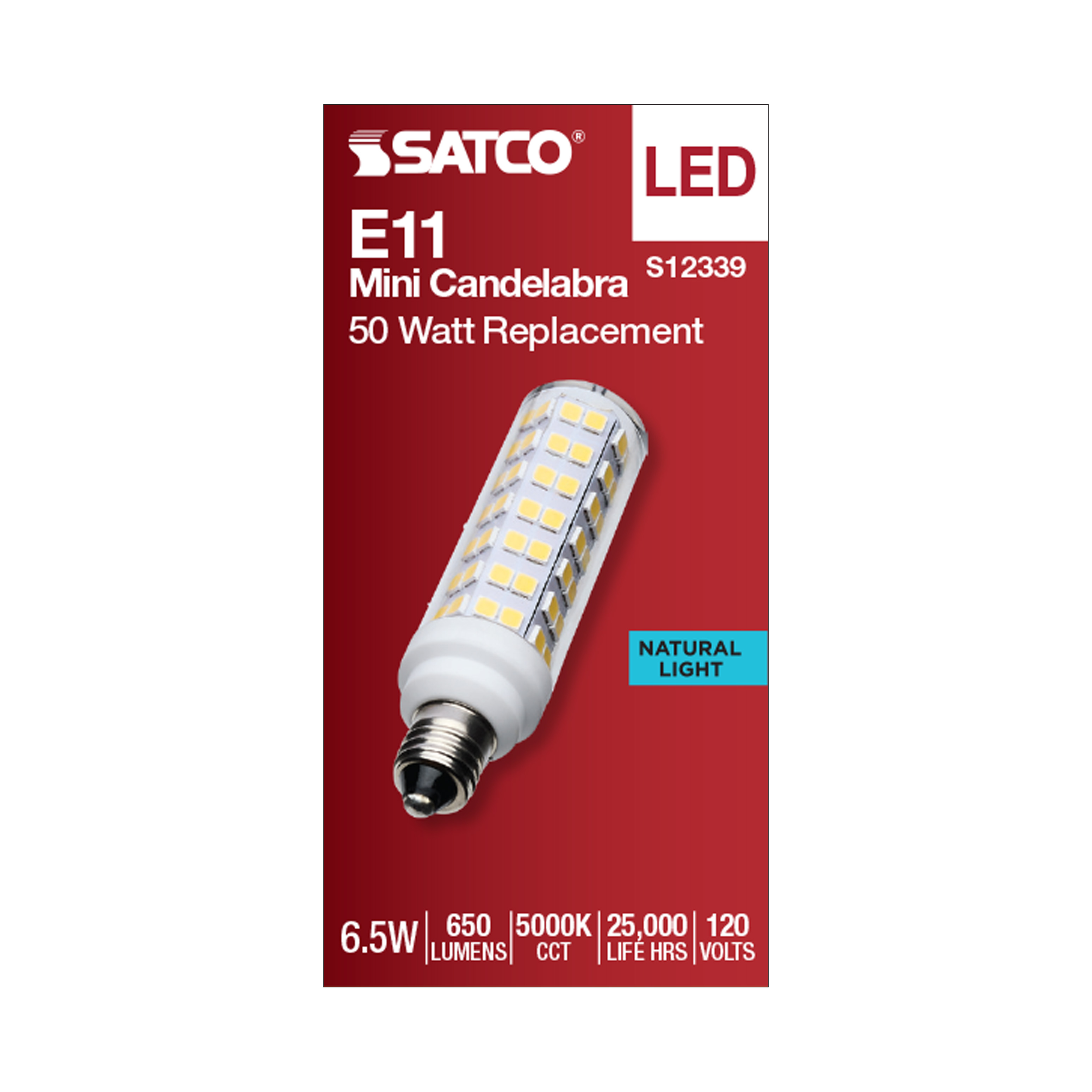 6.5W/LED/E11/CL/850/120V - S12339