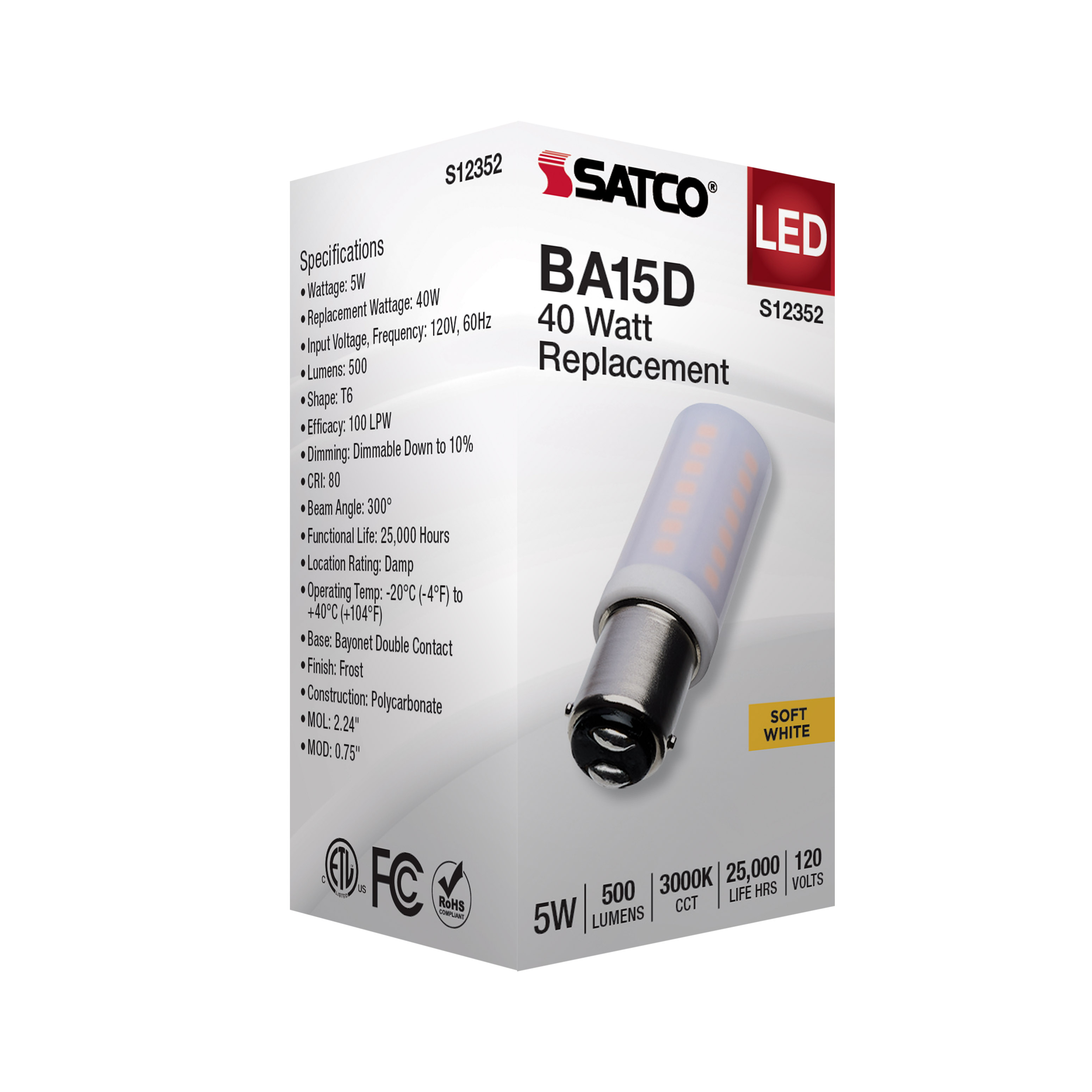 5W/LED/DC/FR/830/120V - S12352