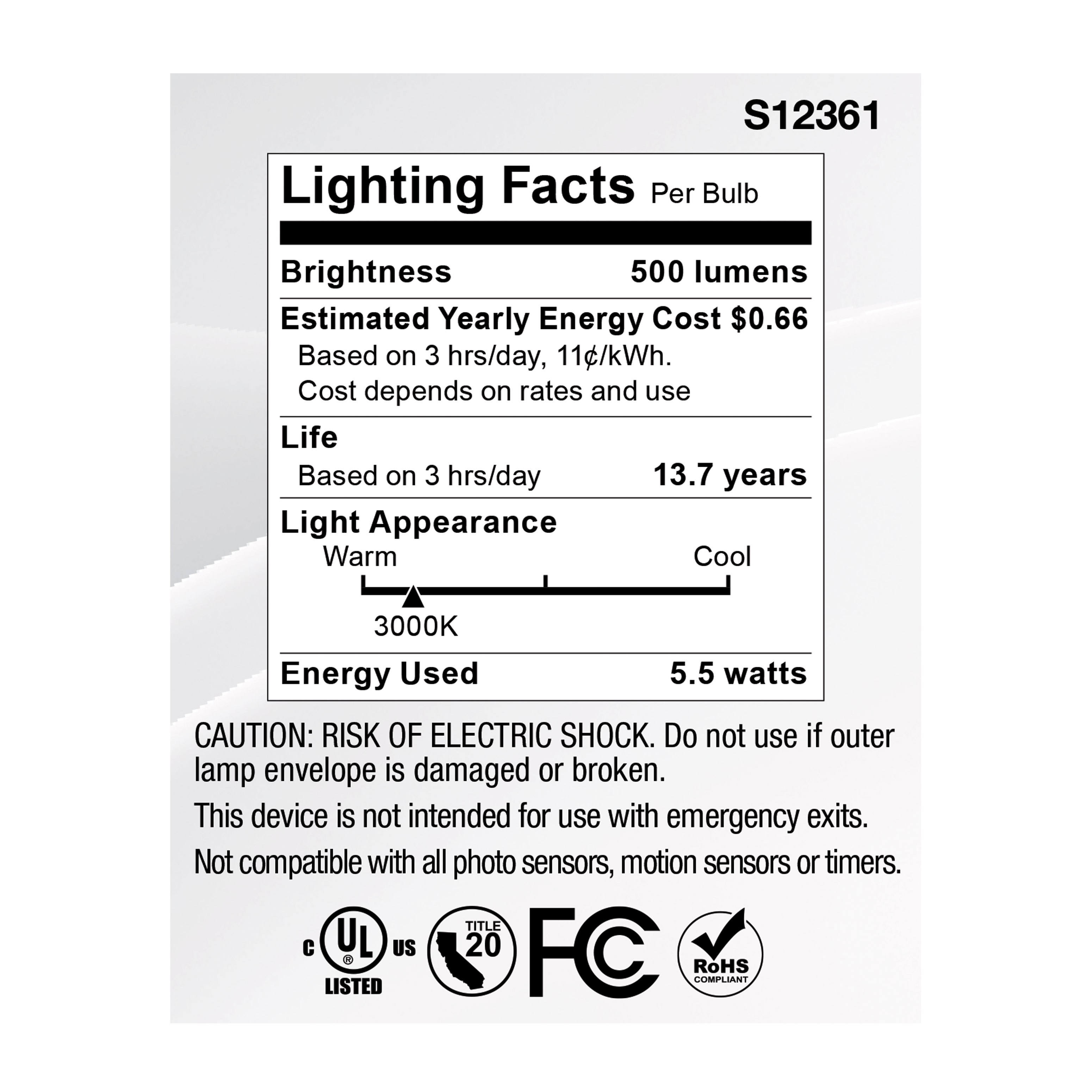 5.5MR16/GB/930/SP15/12V - S12361
