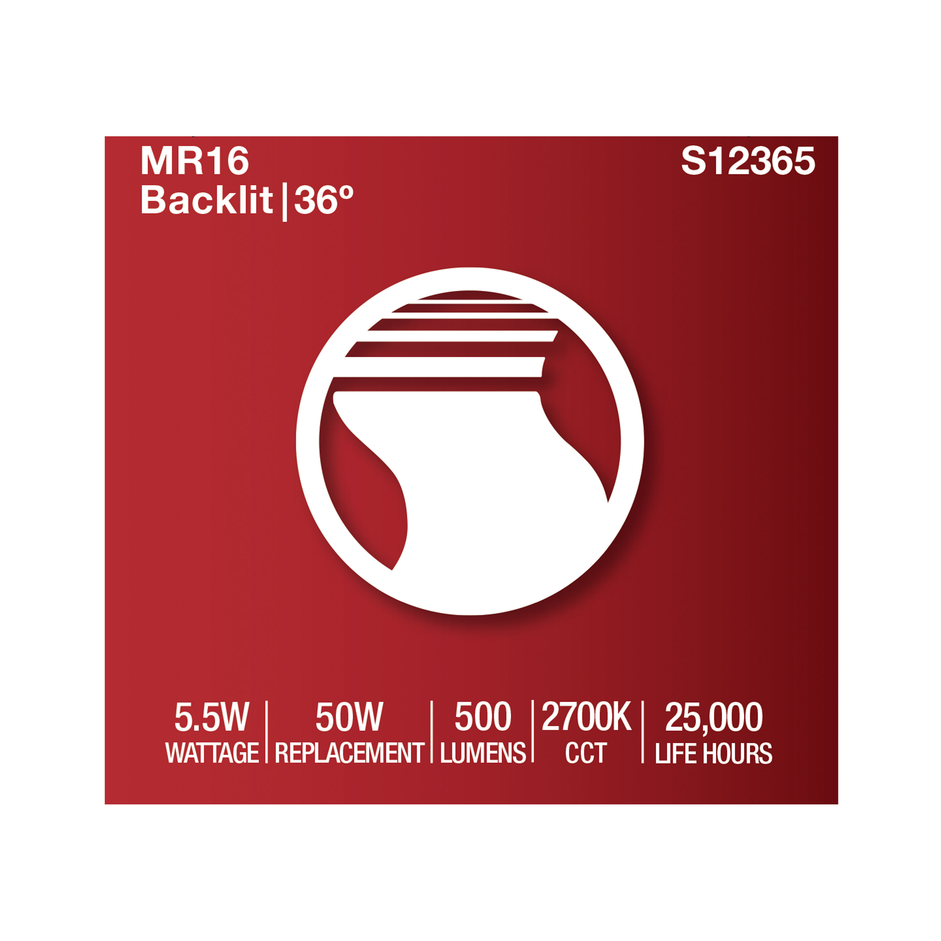 5.5MR16/GB/927/FL36/12V - S12365