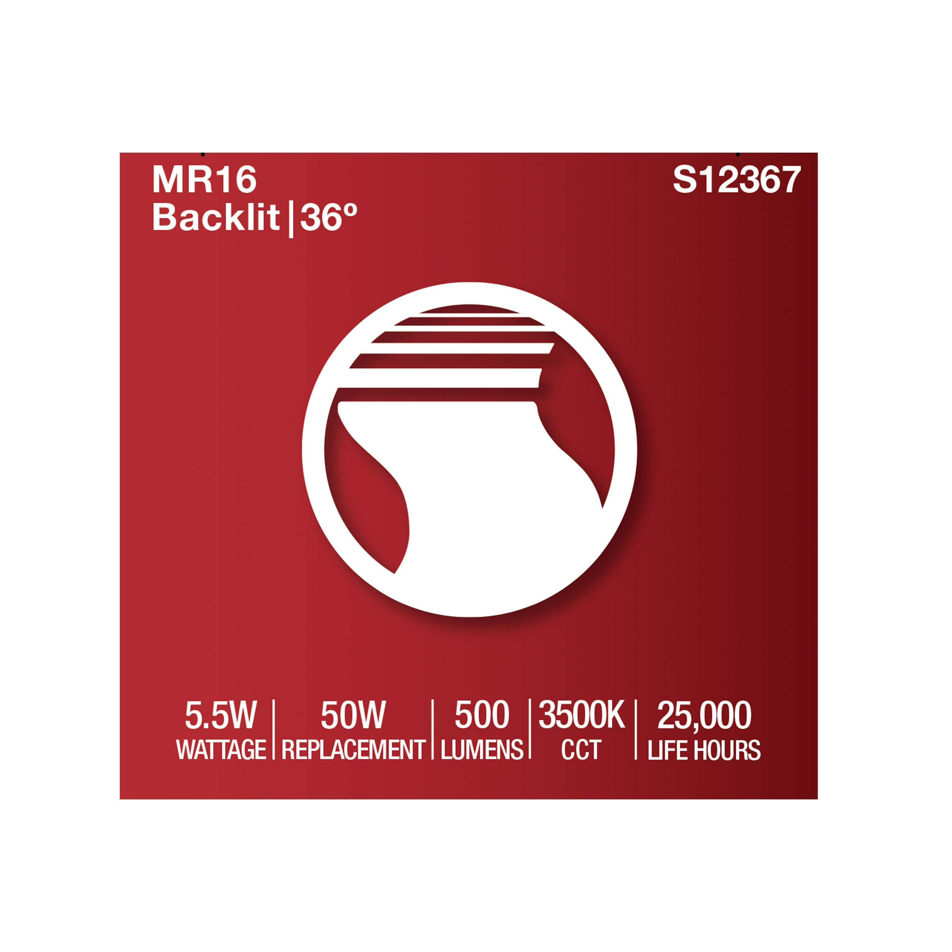 5.5MR16/GB/935/FL36/12V - S12367
