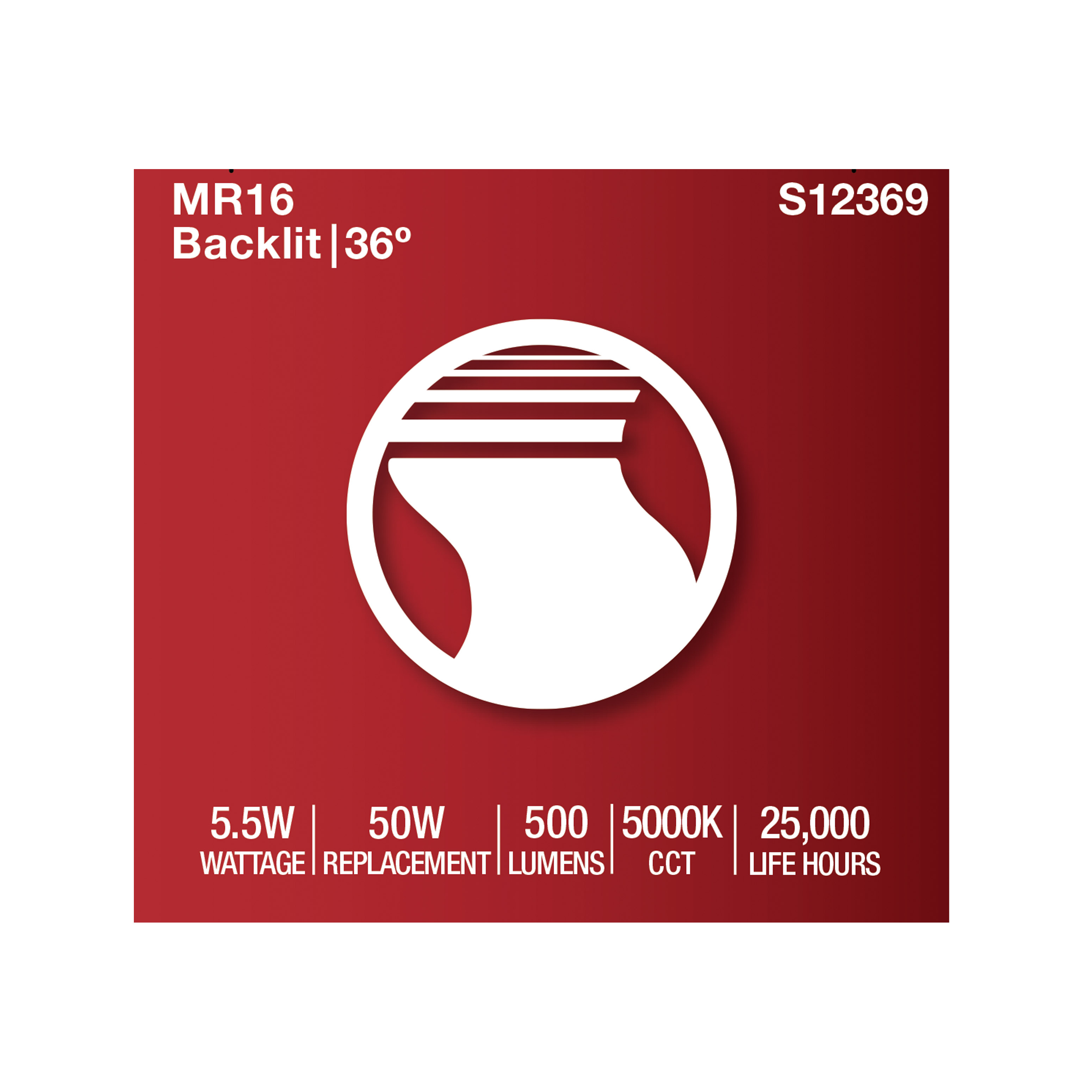 5.5MR16/GB/950/FL36/12V - S12369