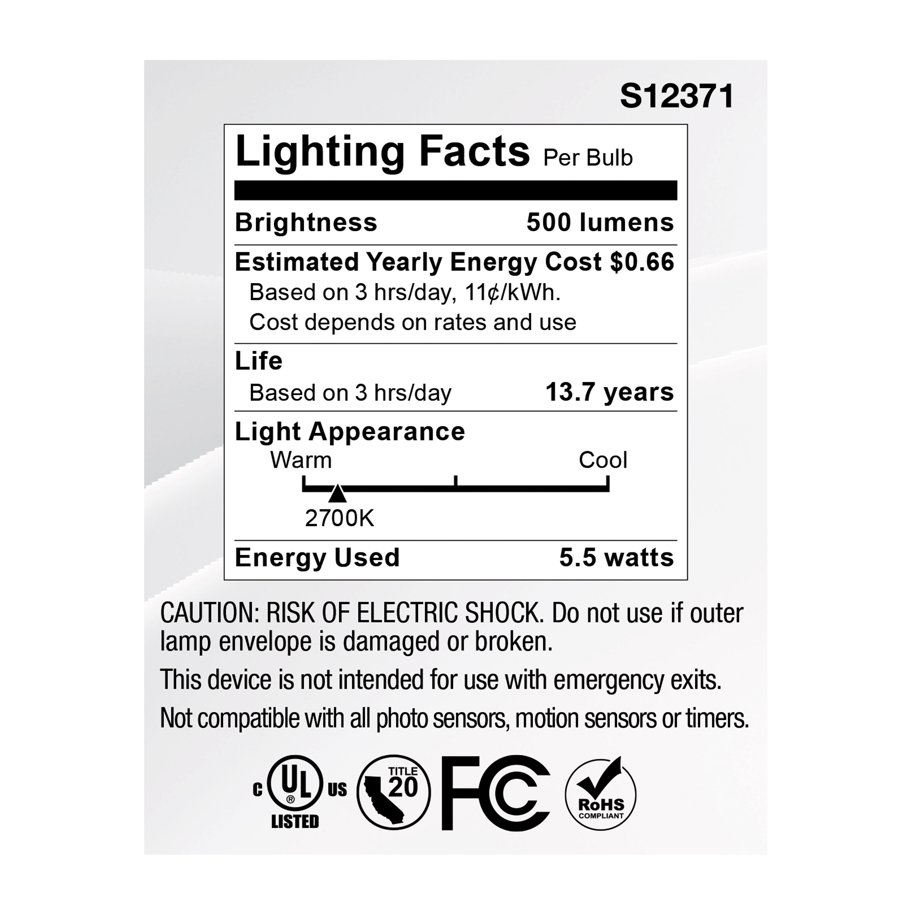 5.5MR16/GB/927/FL36/GU10/120V - S12371