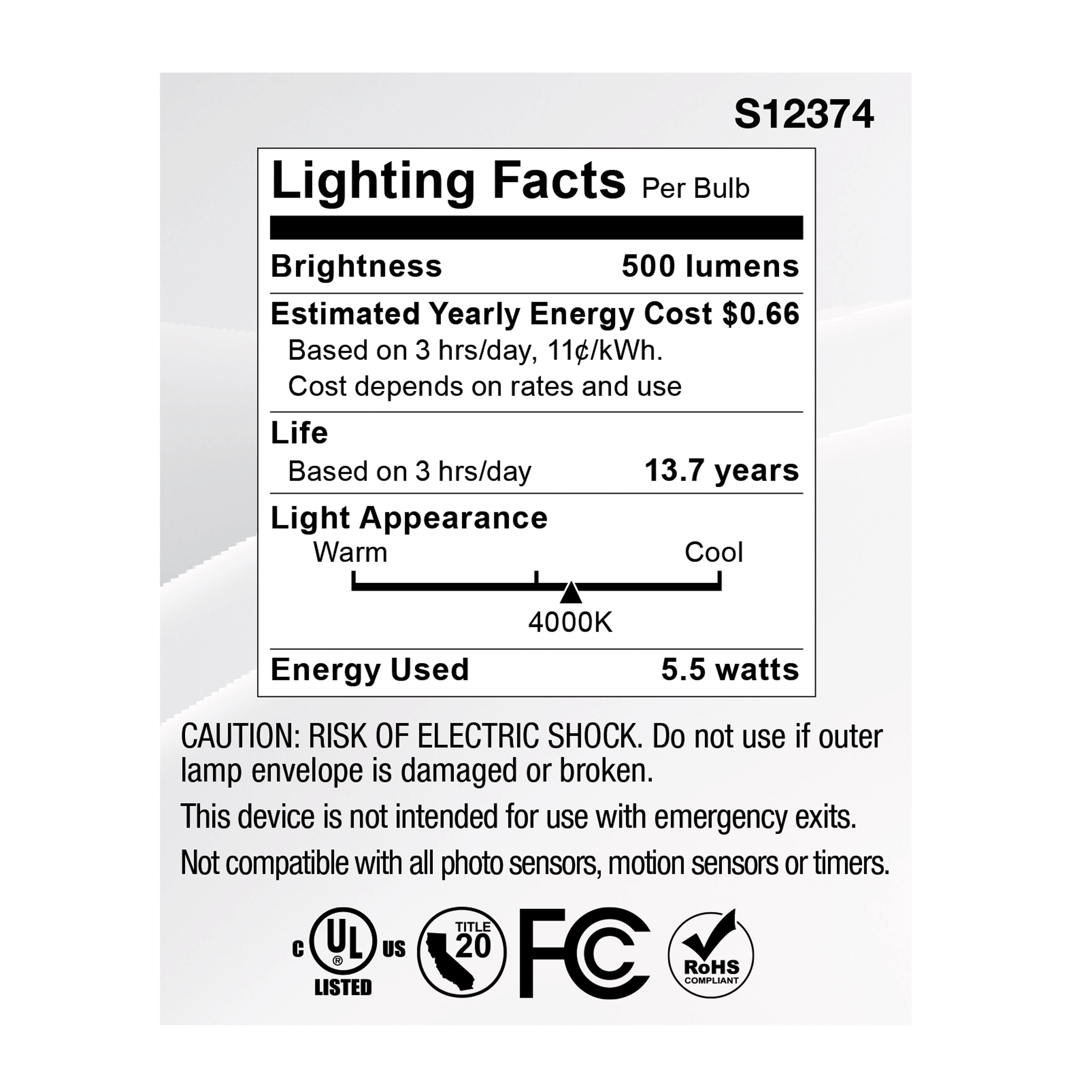 5.5MR16/GB/940/FL36/GU10/120V - S12374
