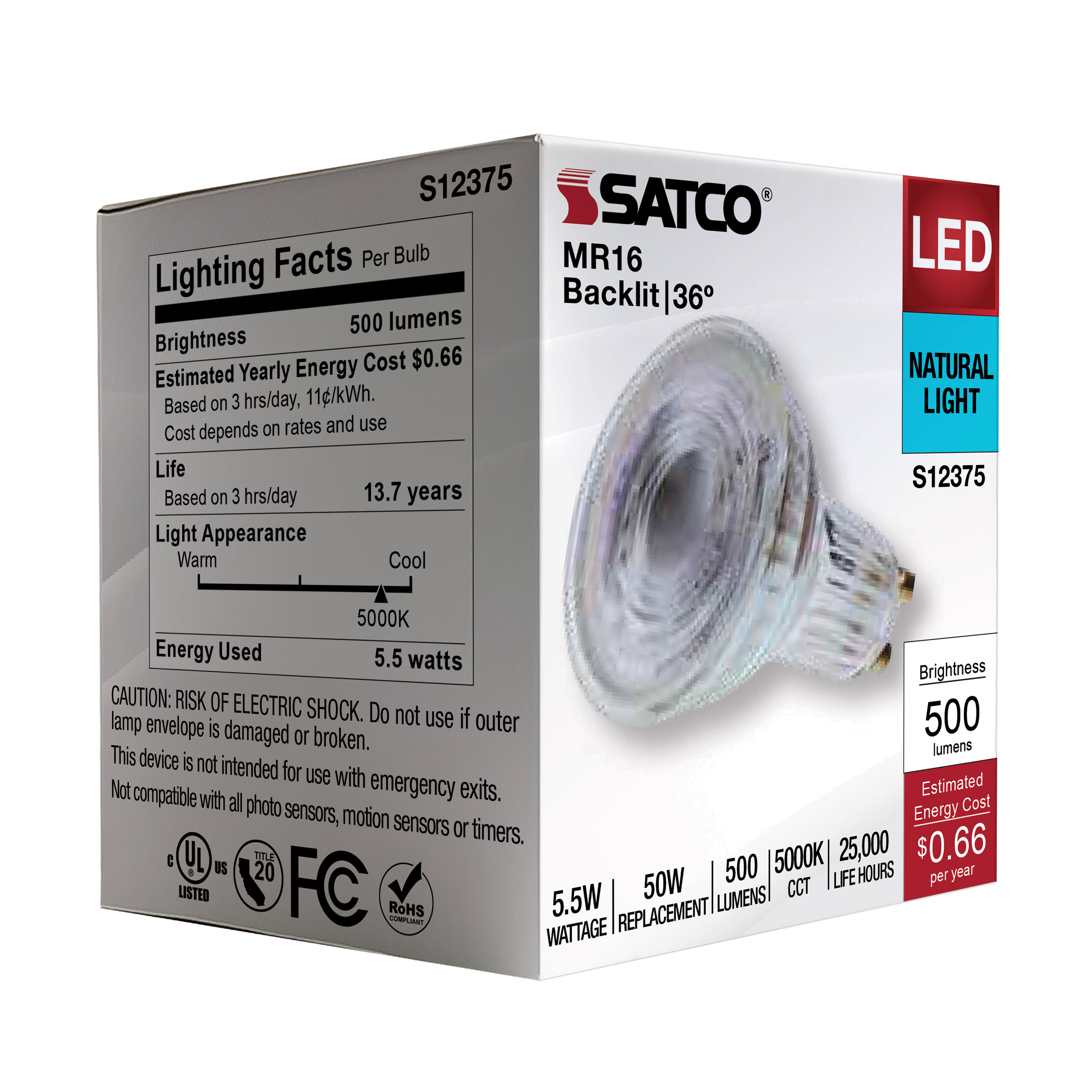 5.5MR16/GB/950/FL36/GU10/120V - S12375