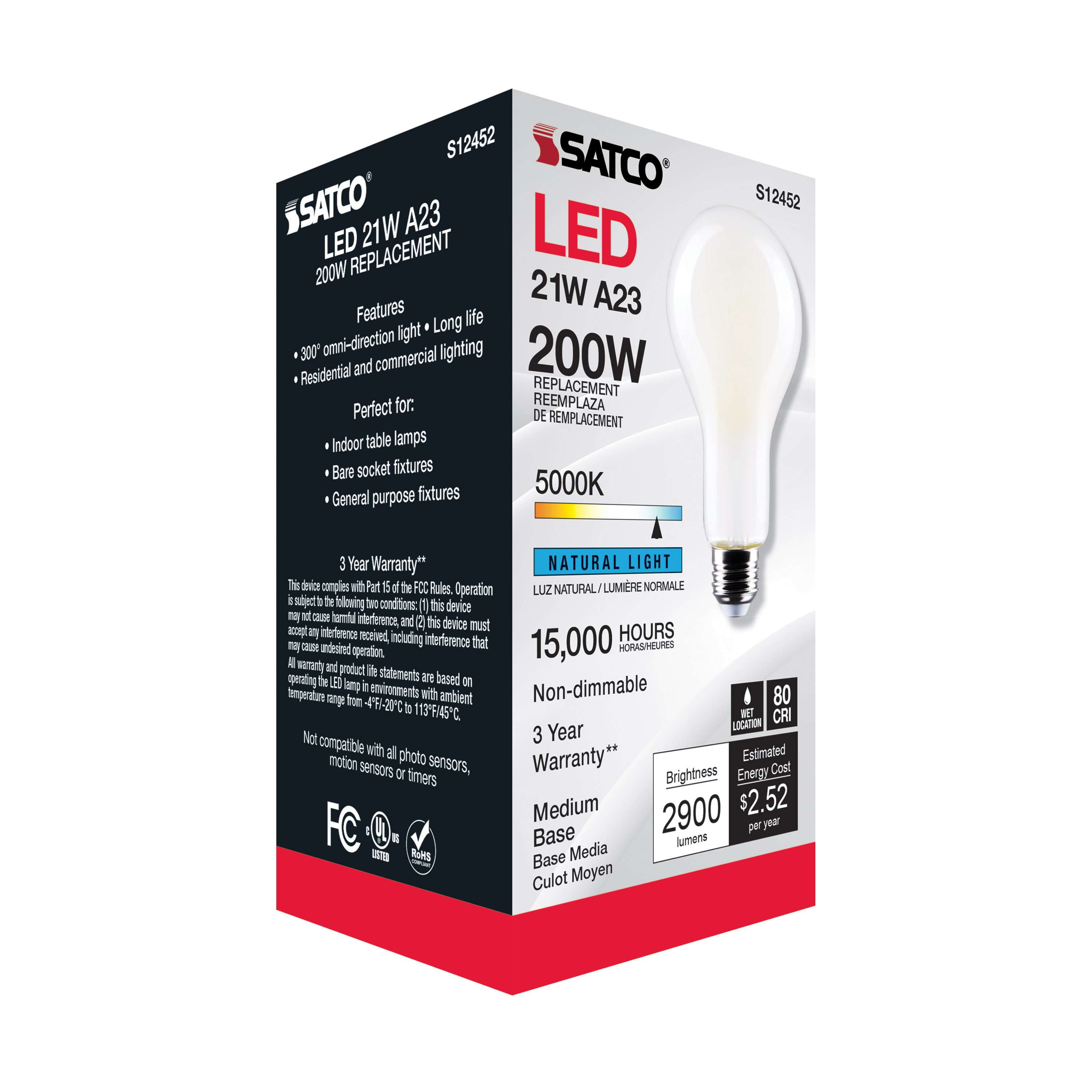 21A23/FR/LED/E26/850/120V/ND - S12452