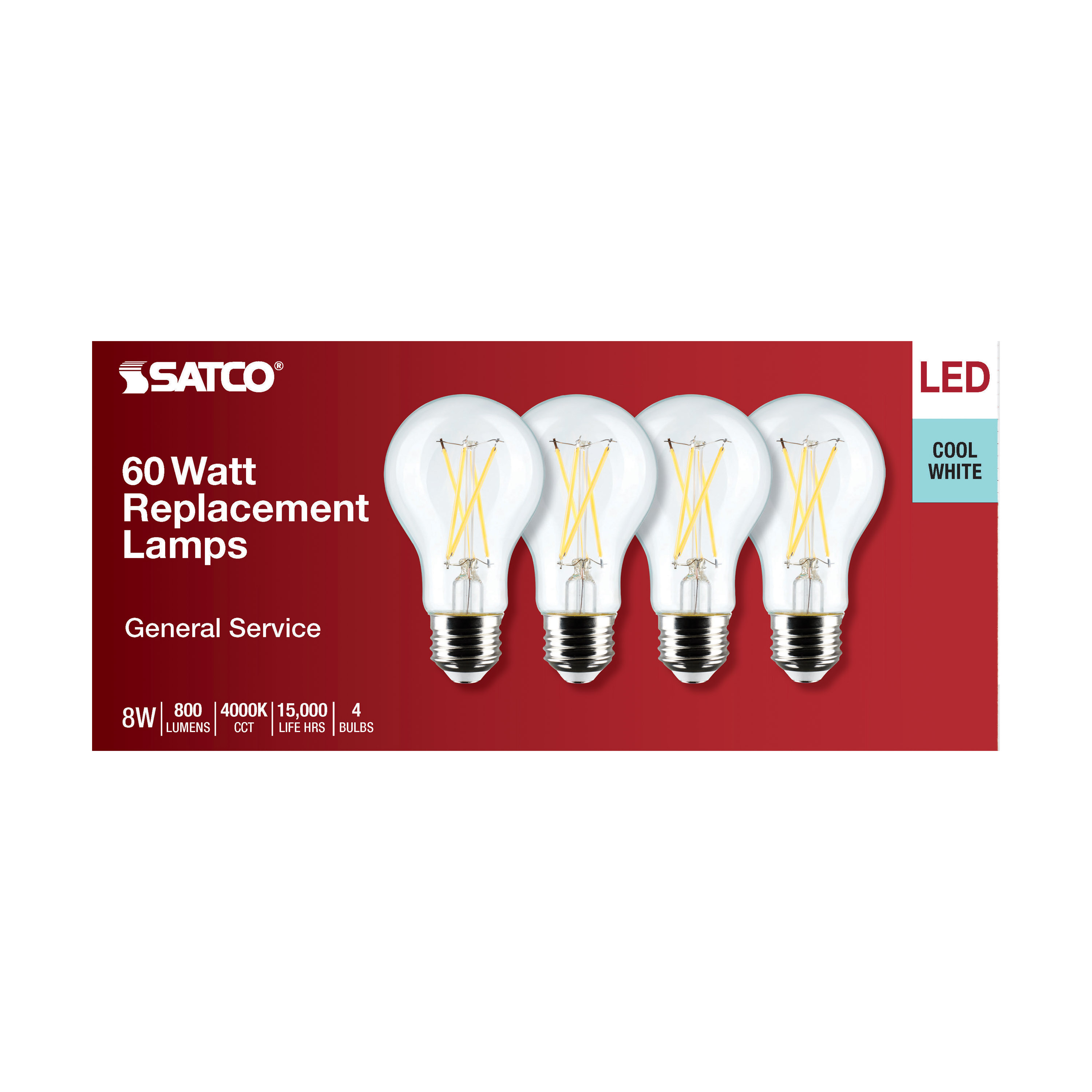 8A19/CL/LED/E26/940/4PK/120V - S12464