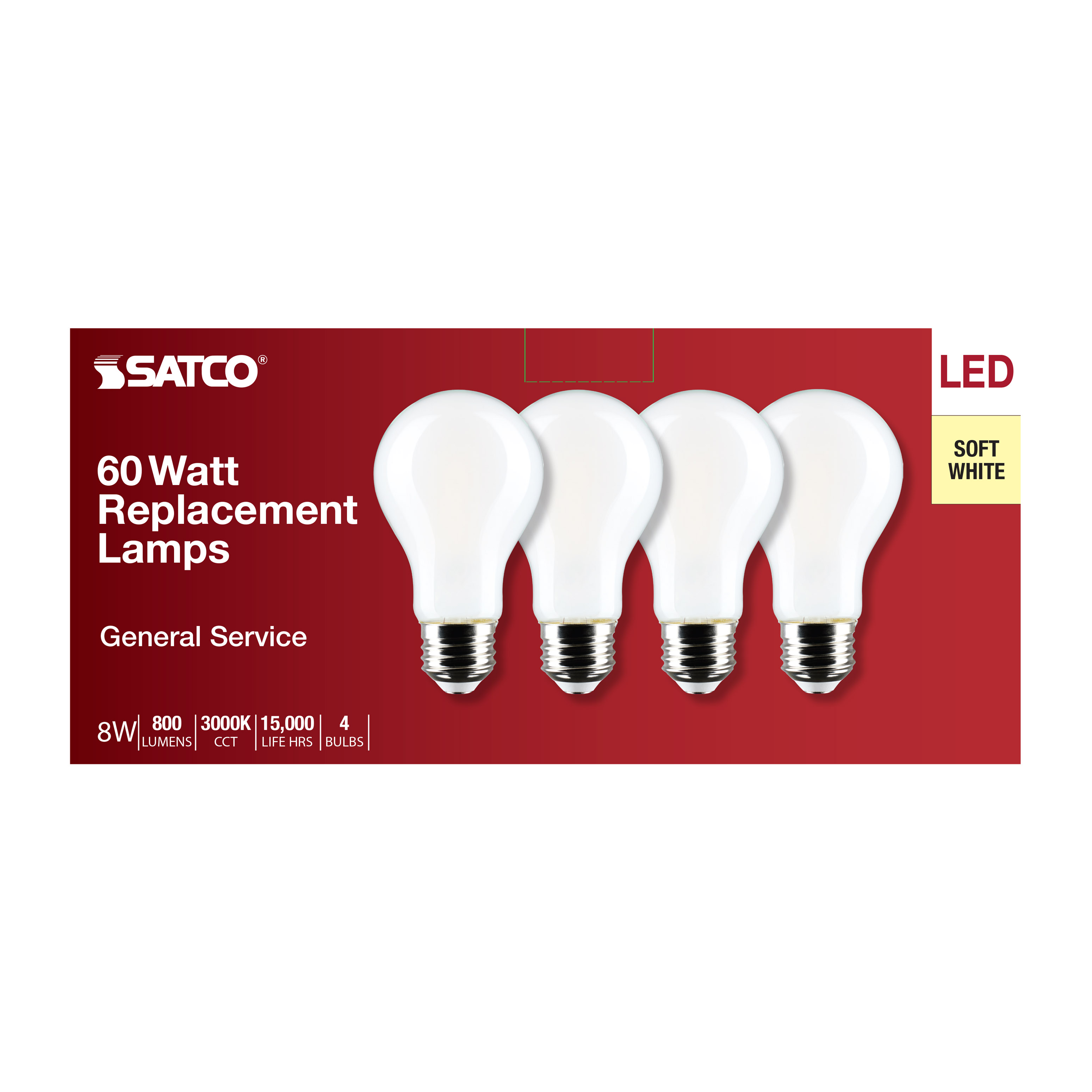 8A19/SW/LED/E26/930/4PK/120V - S12467