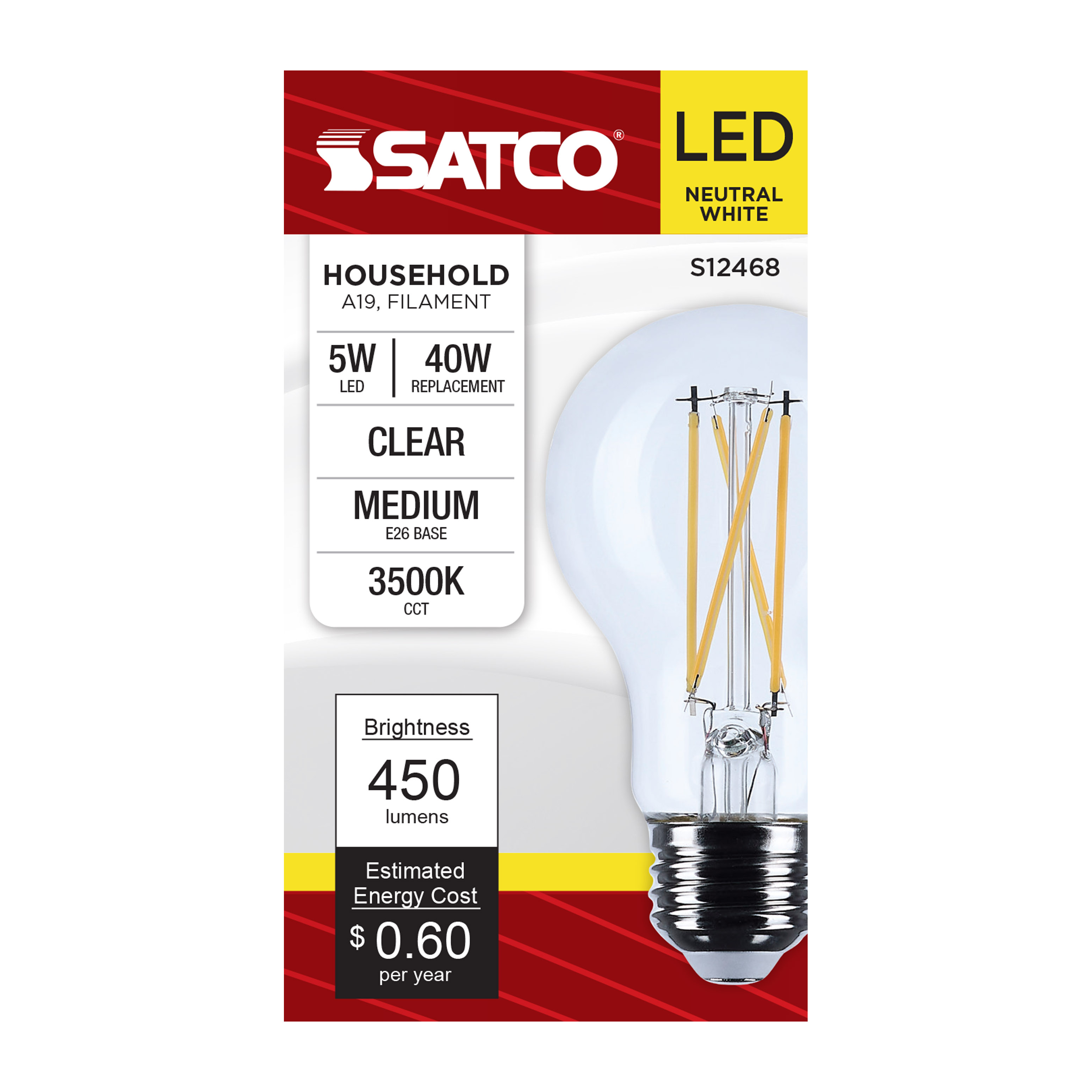 5A19/CL/LED/E26/935/120V - S12468