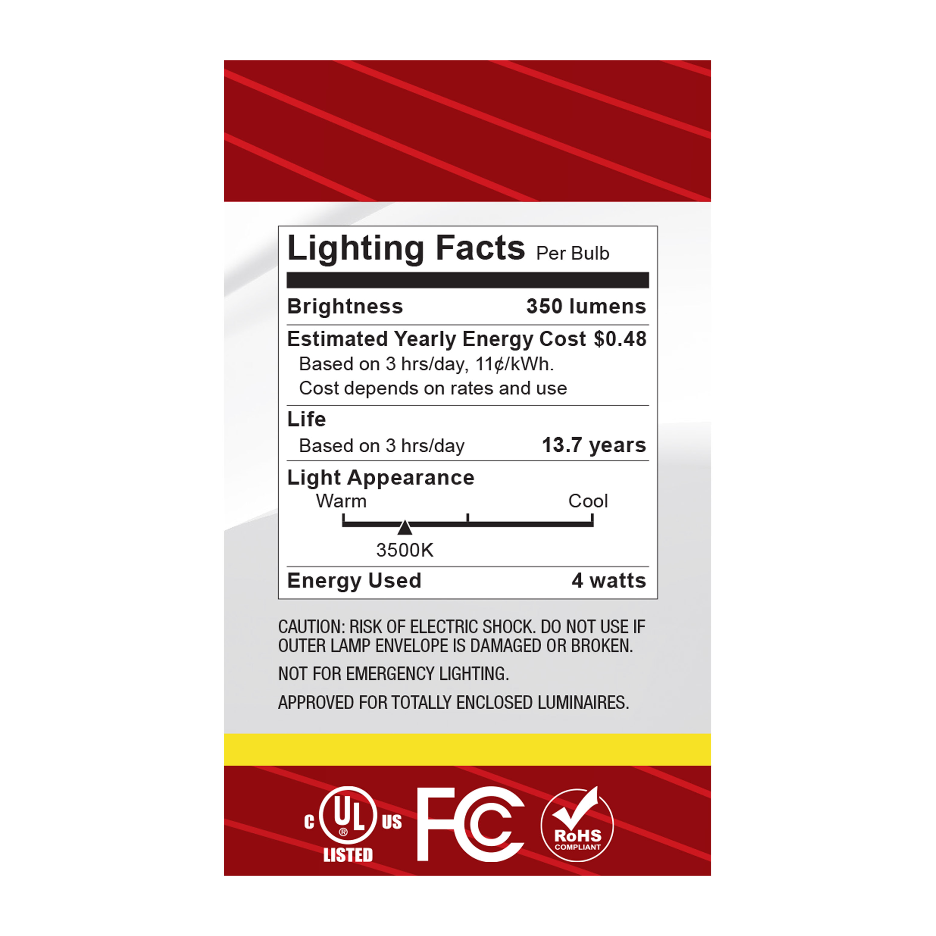 4G16.5/LED/CL/935/120V/E26 - S12475