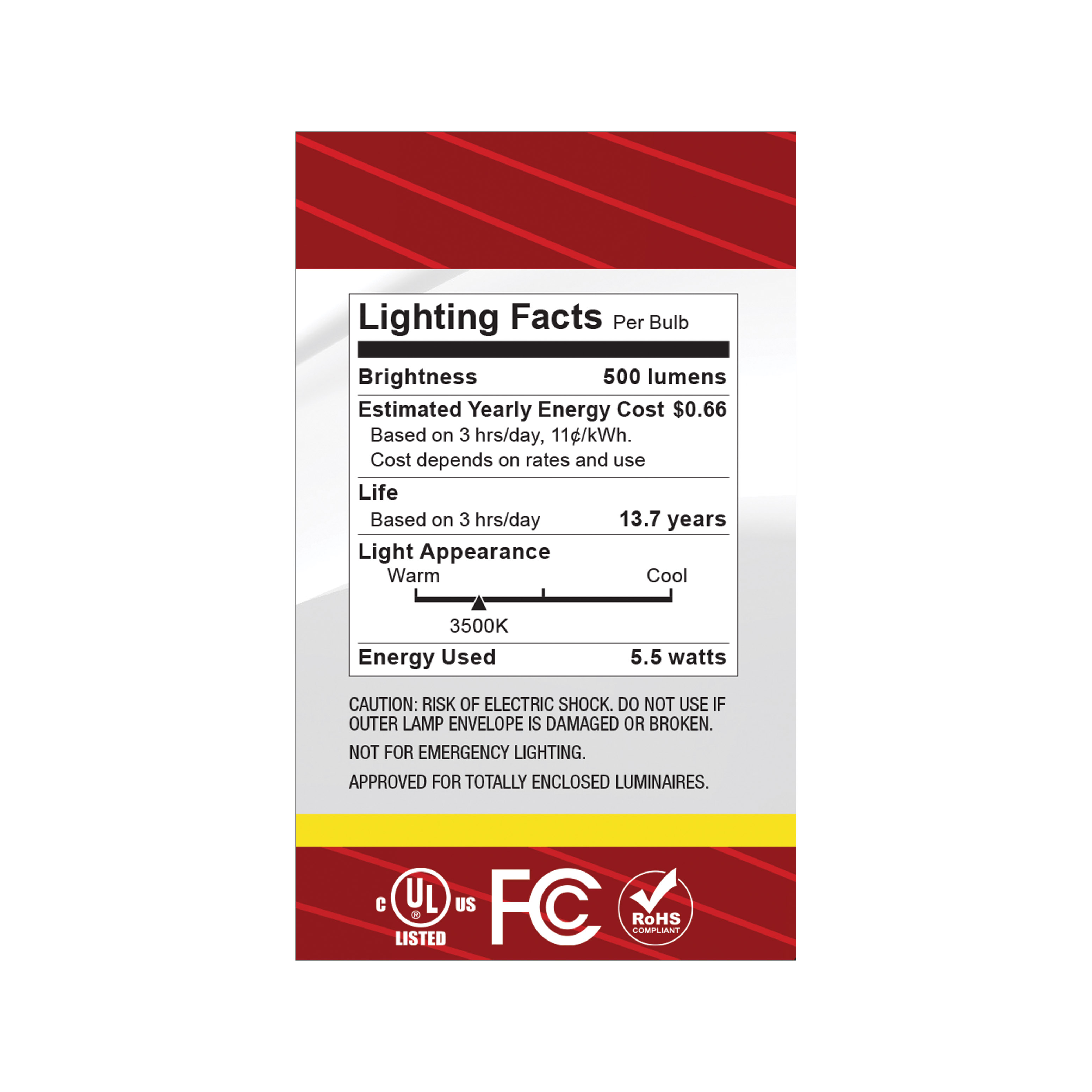 5.5G16.5/LED/CL/935/120V/E26 - S12479