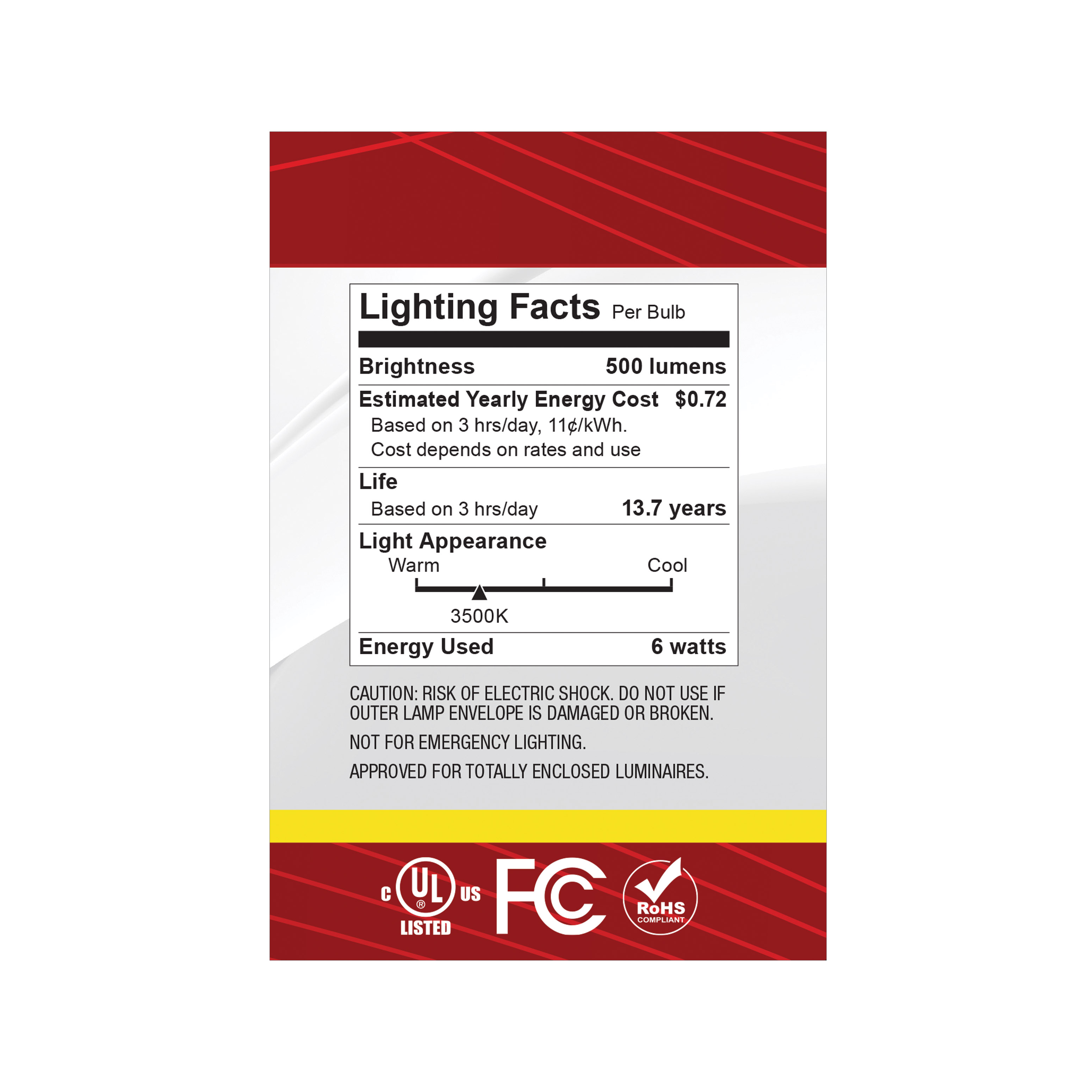 6G25/LED/CL/935/120V - S12482