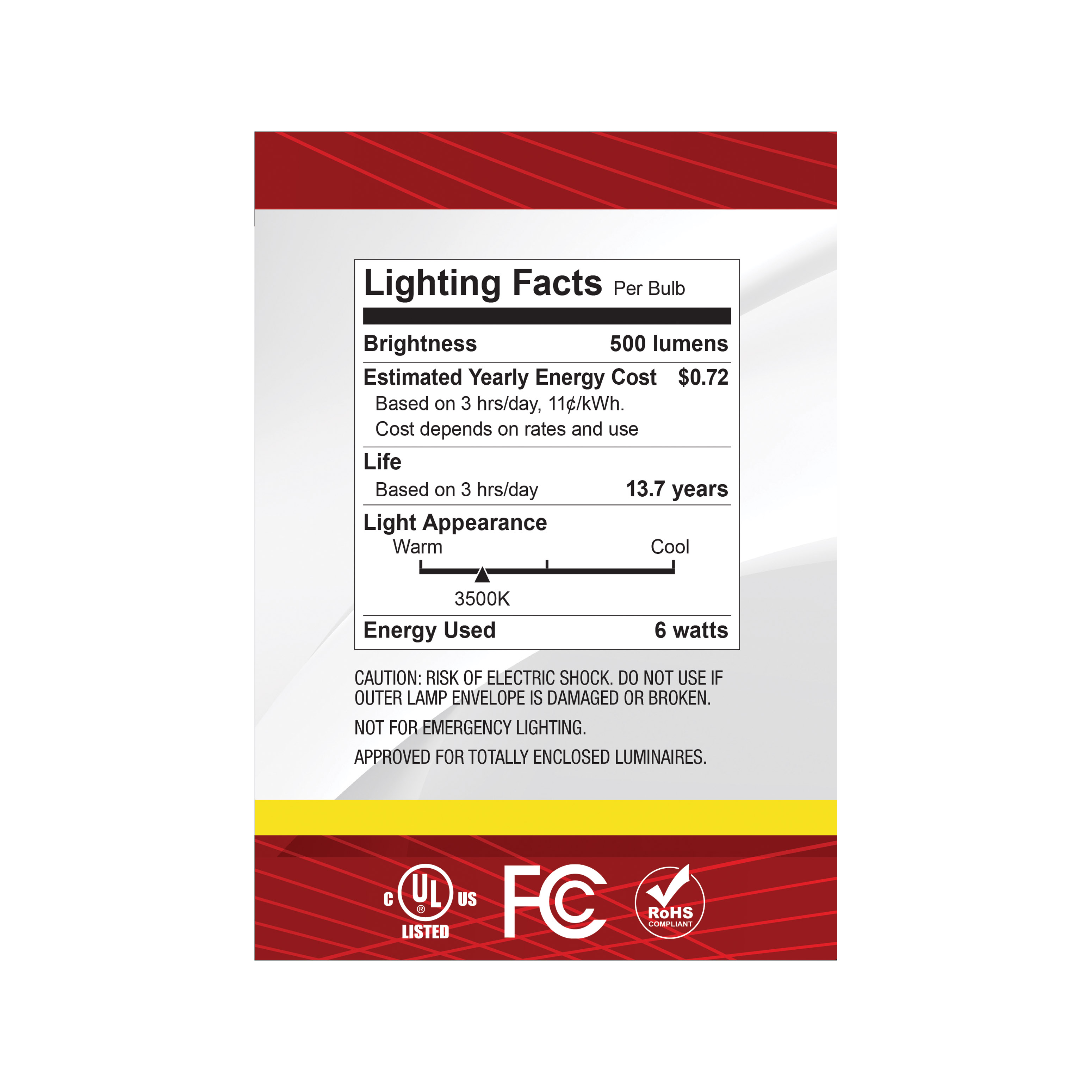6G40/CL/LED/E26/935/120V - S12485