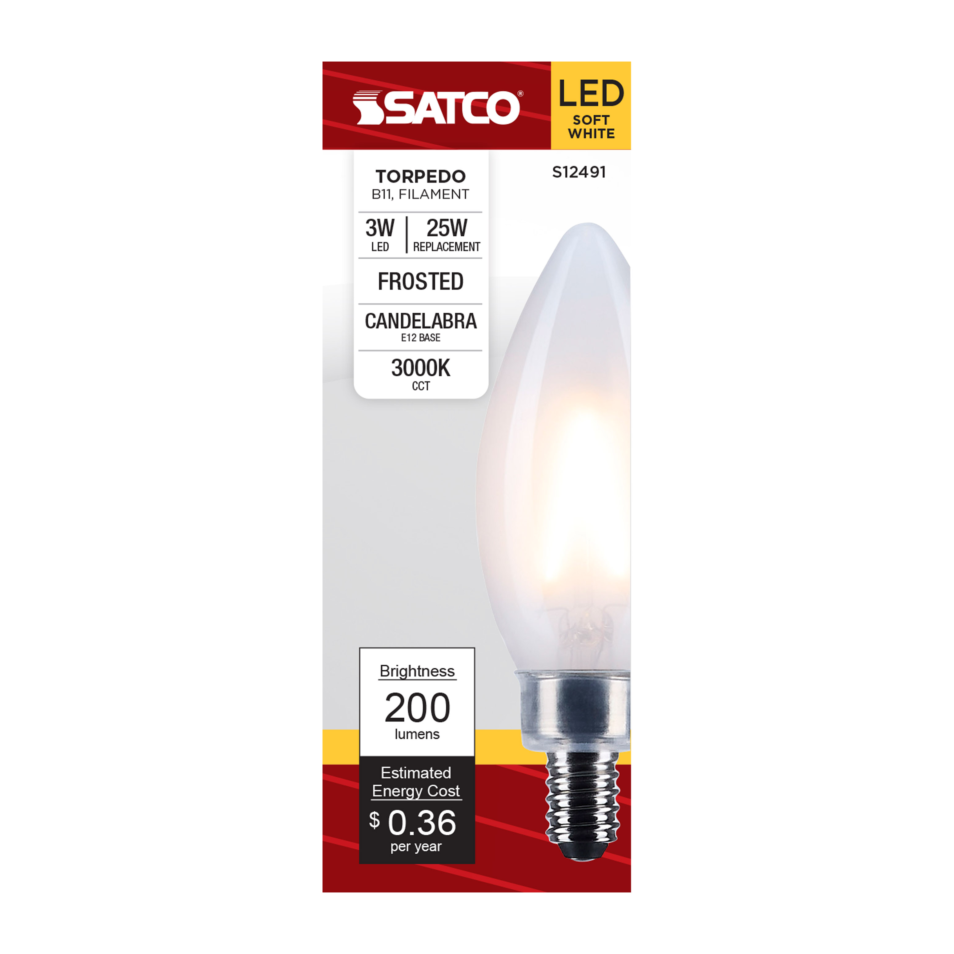 3B11/LED/930/FR/120V/E12 - S12491