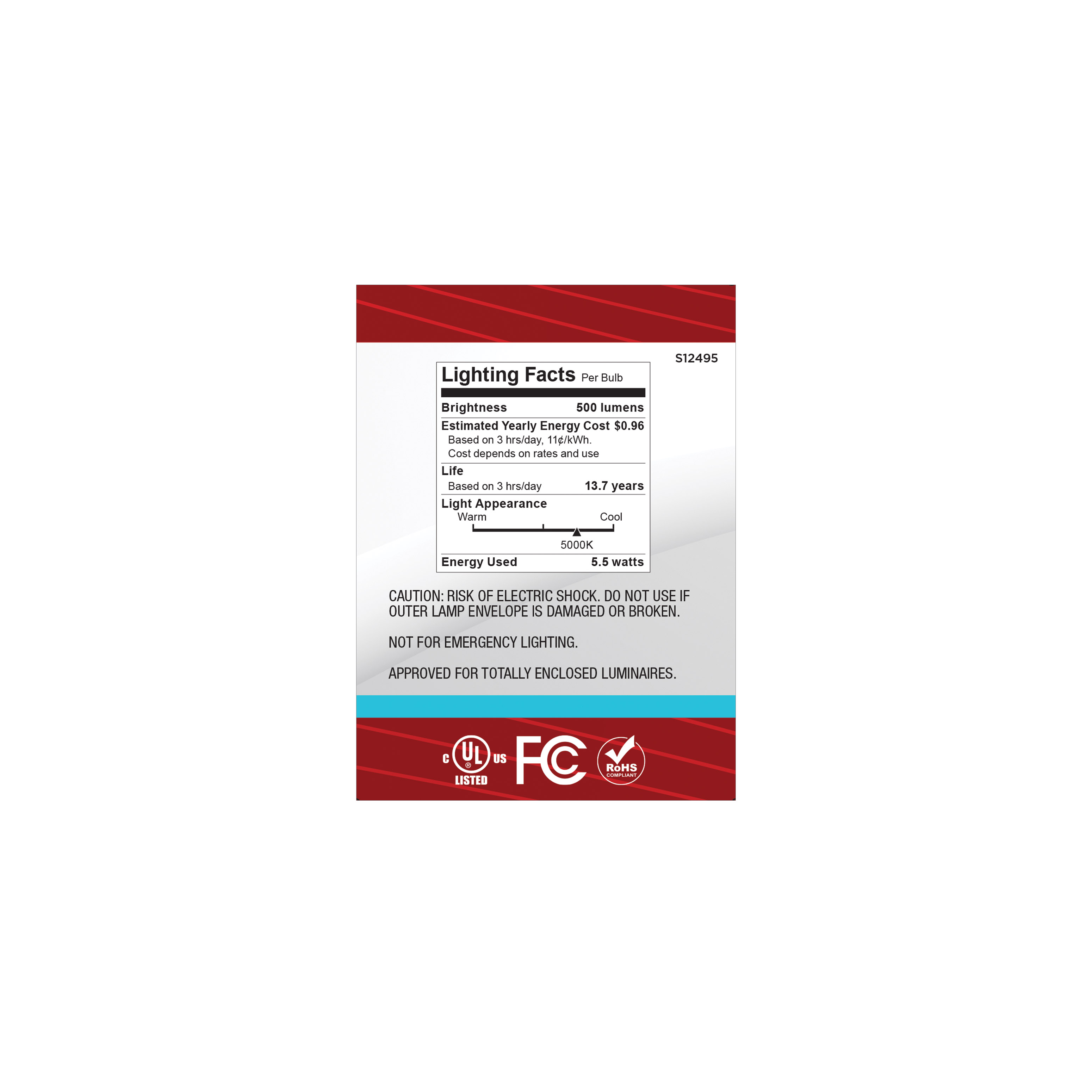 5.5B11/LED/950/CL/E12/10PK - S12495