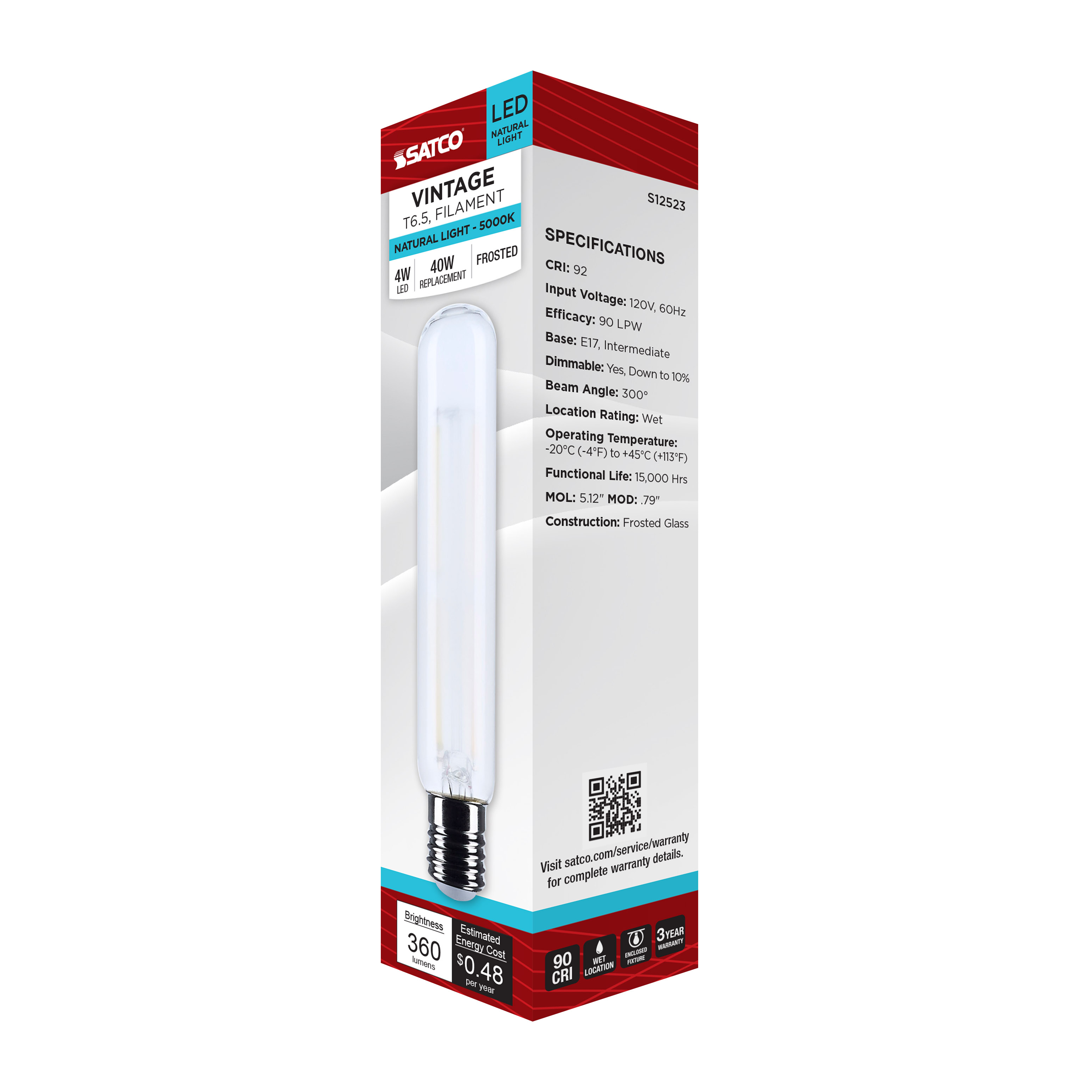 4T6.5/LED/FR/950/120V/E17 - S12523