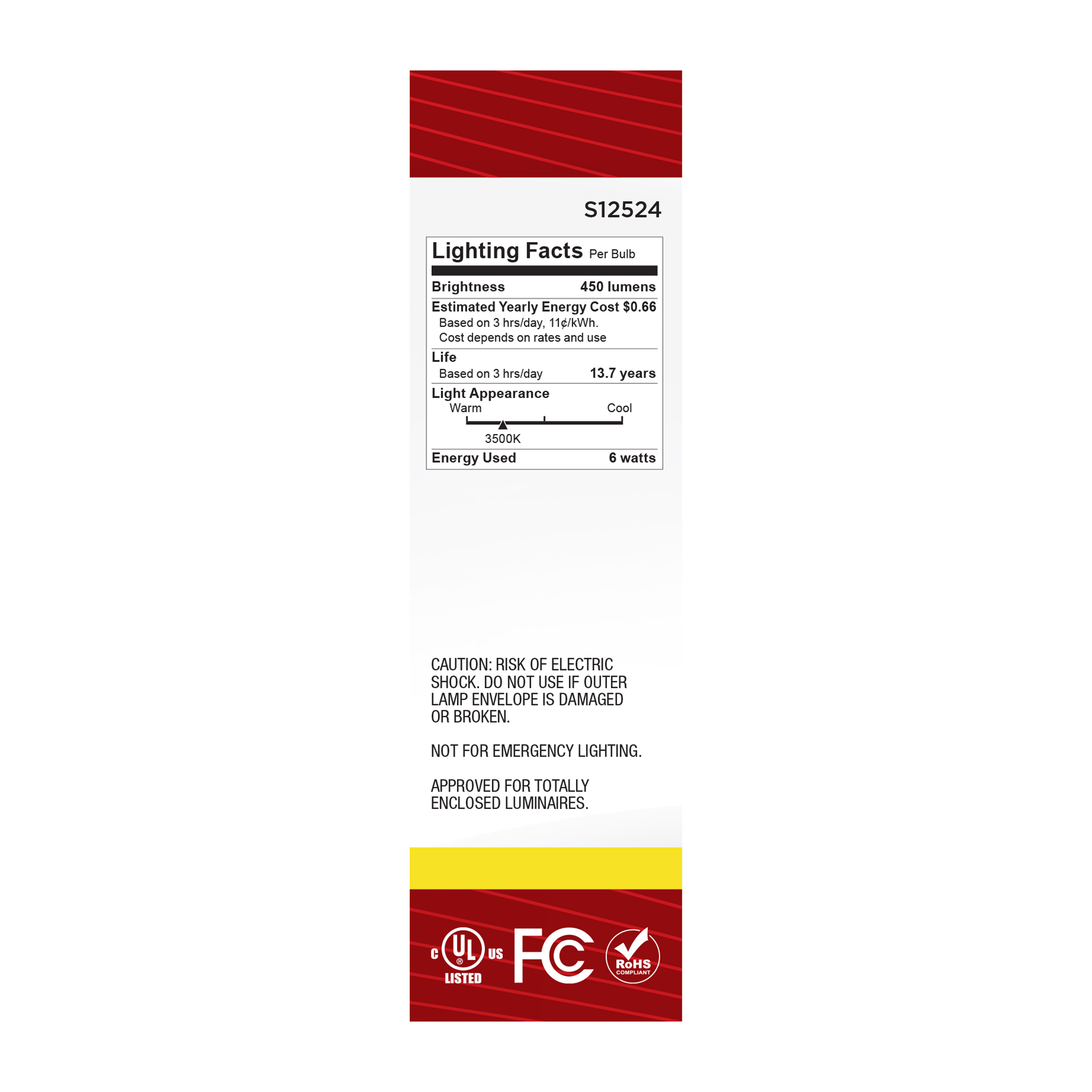 5.5T10/LED/CL/935/120V/E26 - S12524