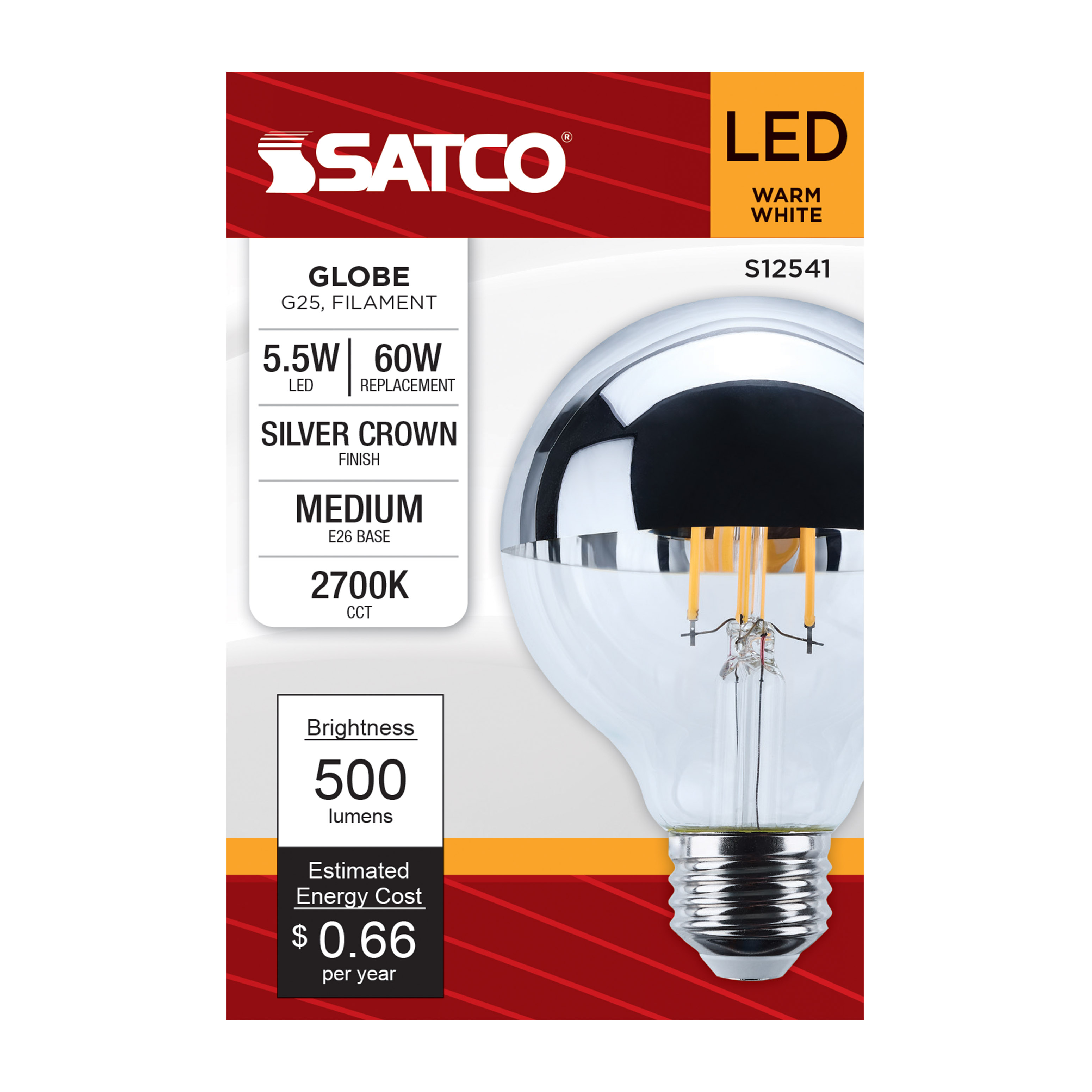 5.5G25/SLVR/LED/927/120V - S12541