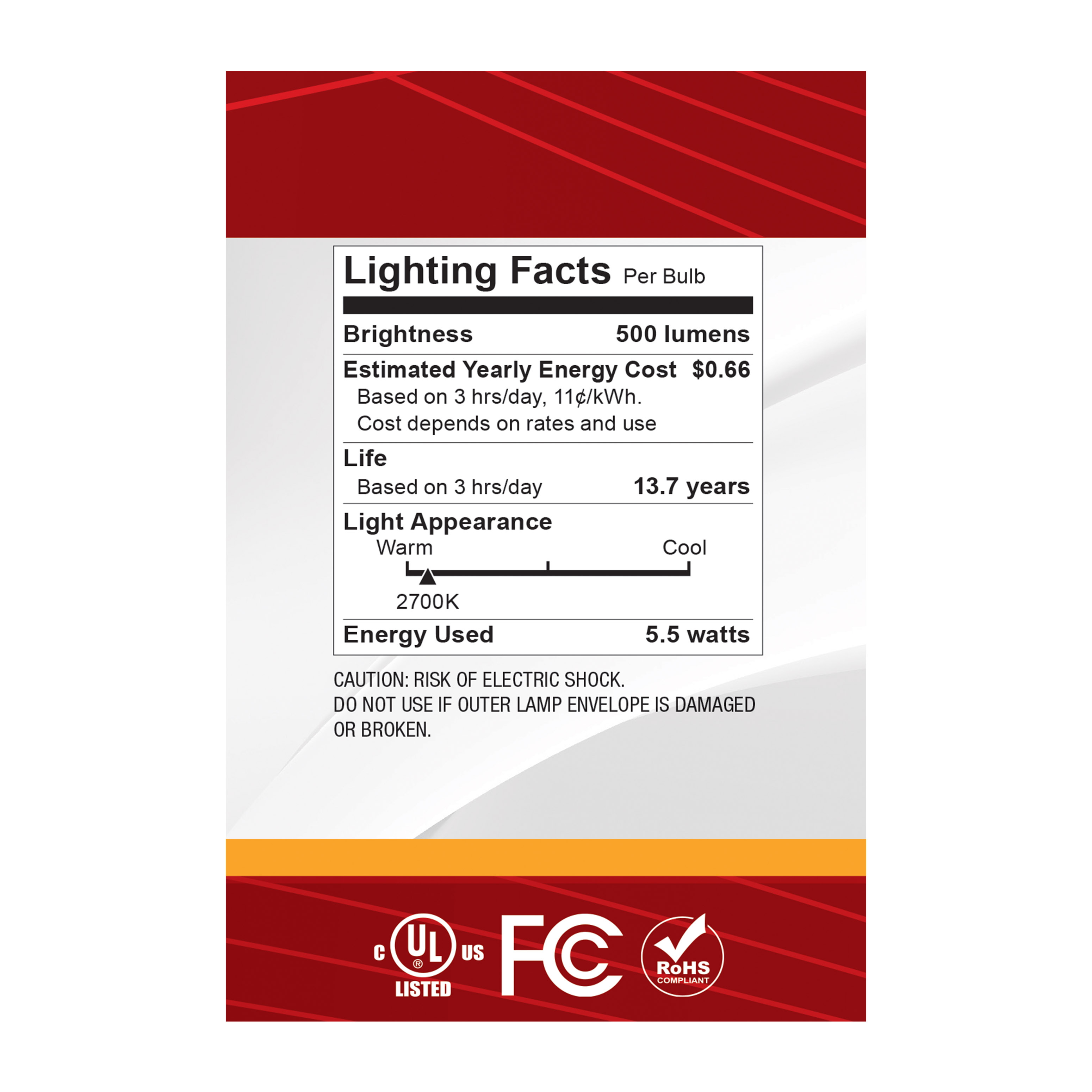 5.5G25/SLVR/LED/927/120V - S12541