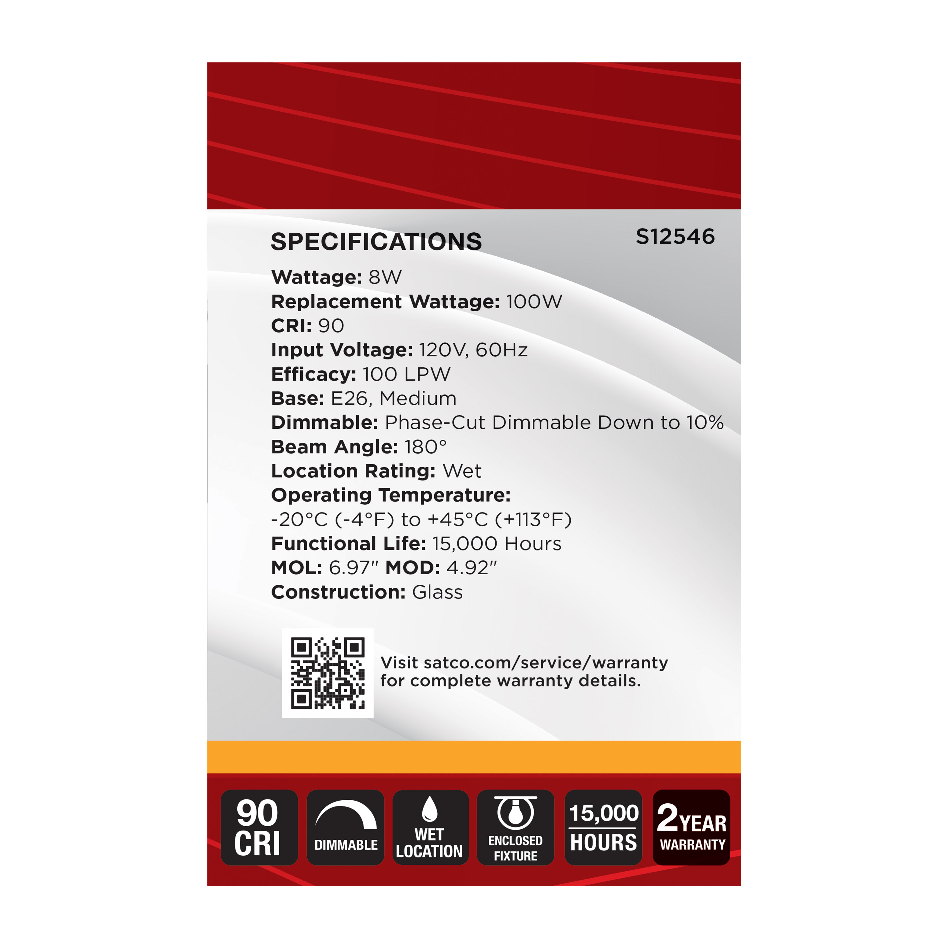 8G40/GOLD/LED/927/120V - S12546