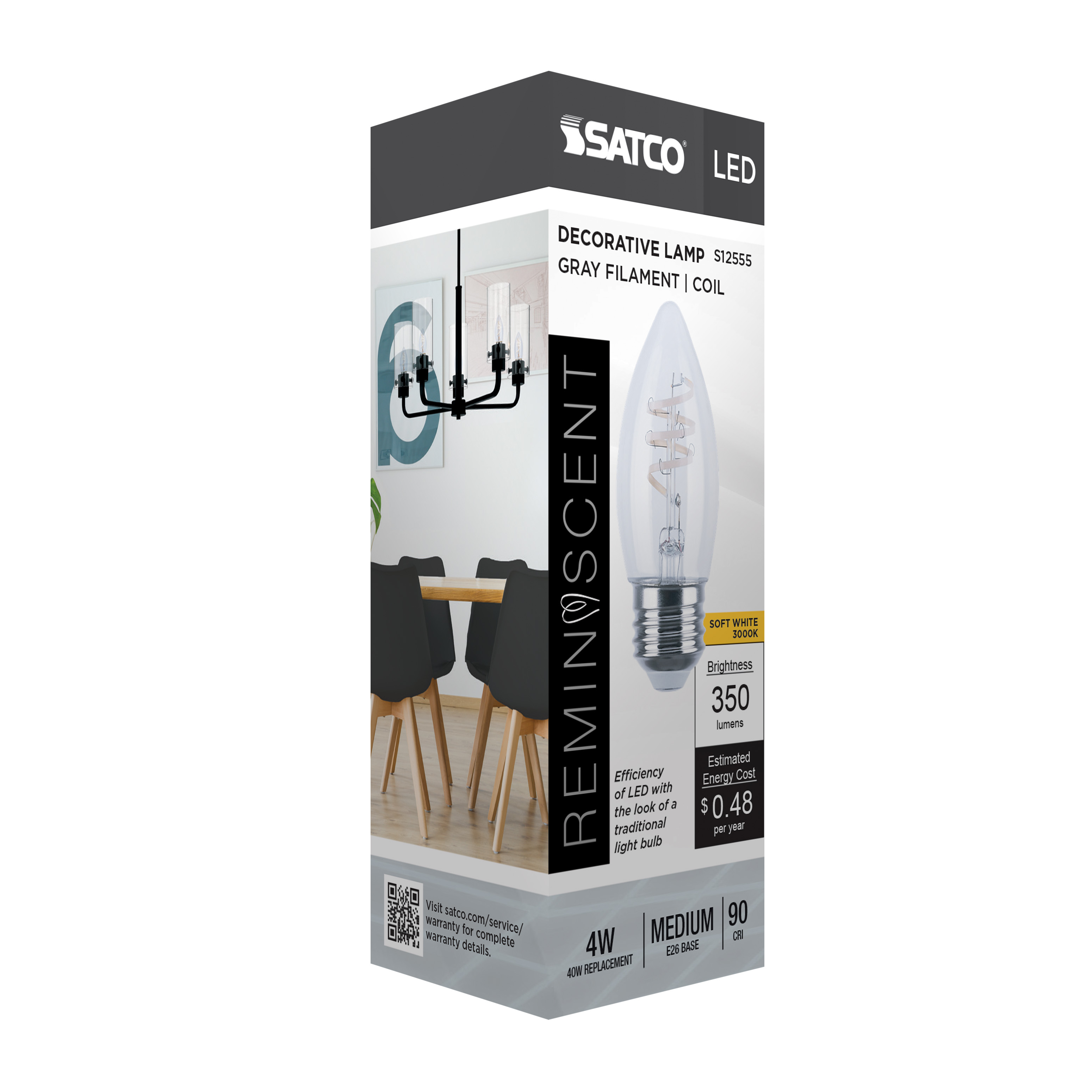 4B11/CL/LED-GF/COIL/930/E26 - S12555