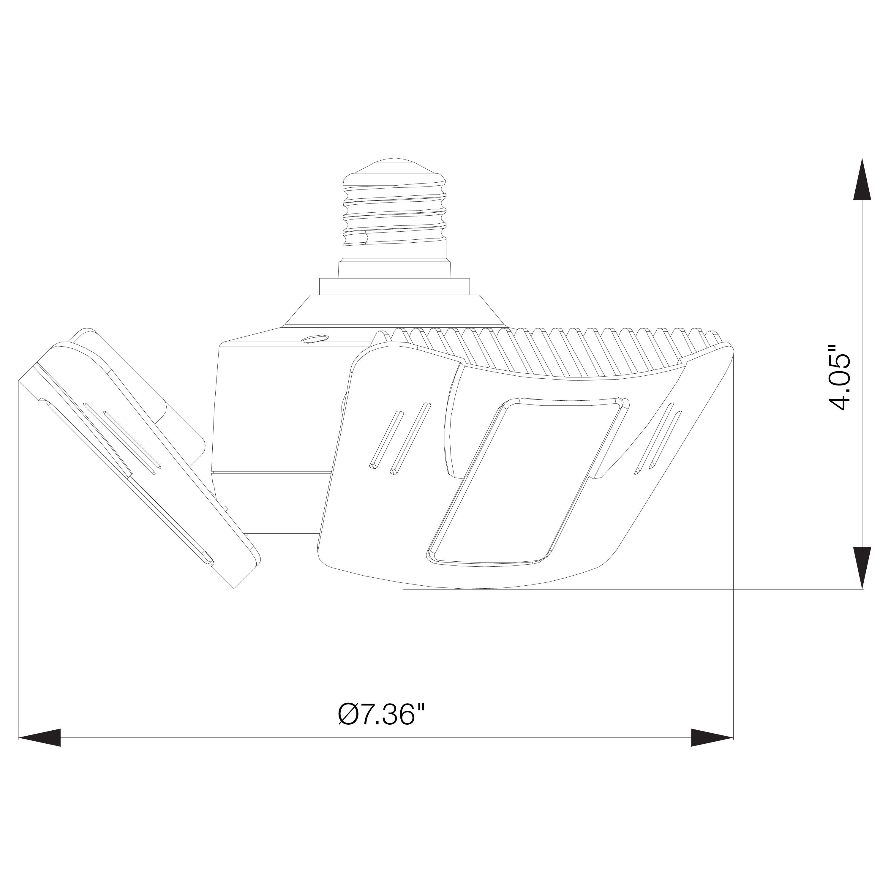 60W/LED/UTL/MB/4000K - S13118